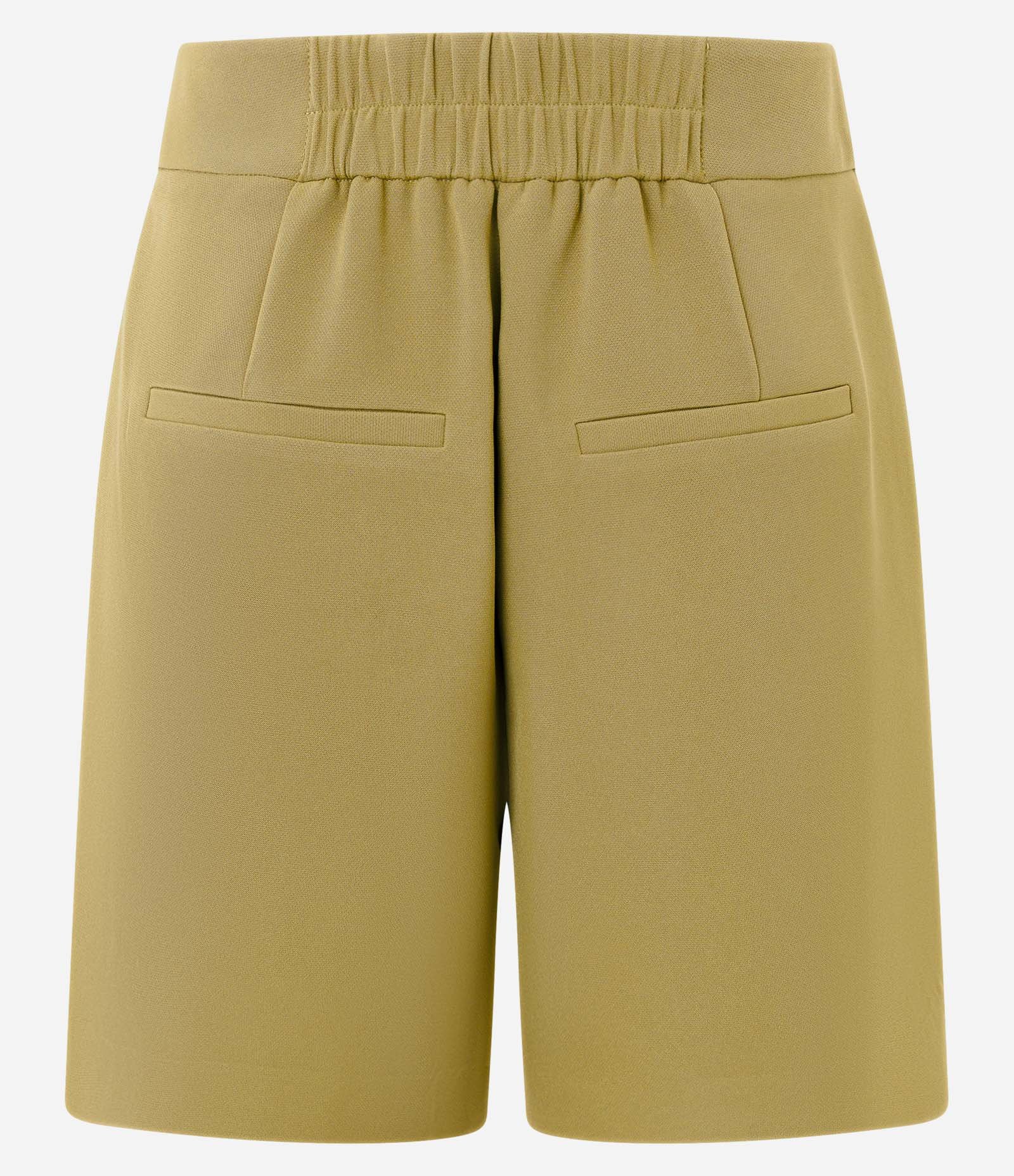 Short Alfaiatado Cintura Alta com Frisos e Botões Duplos Verde 6