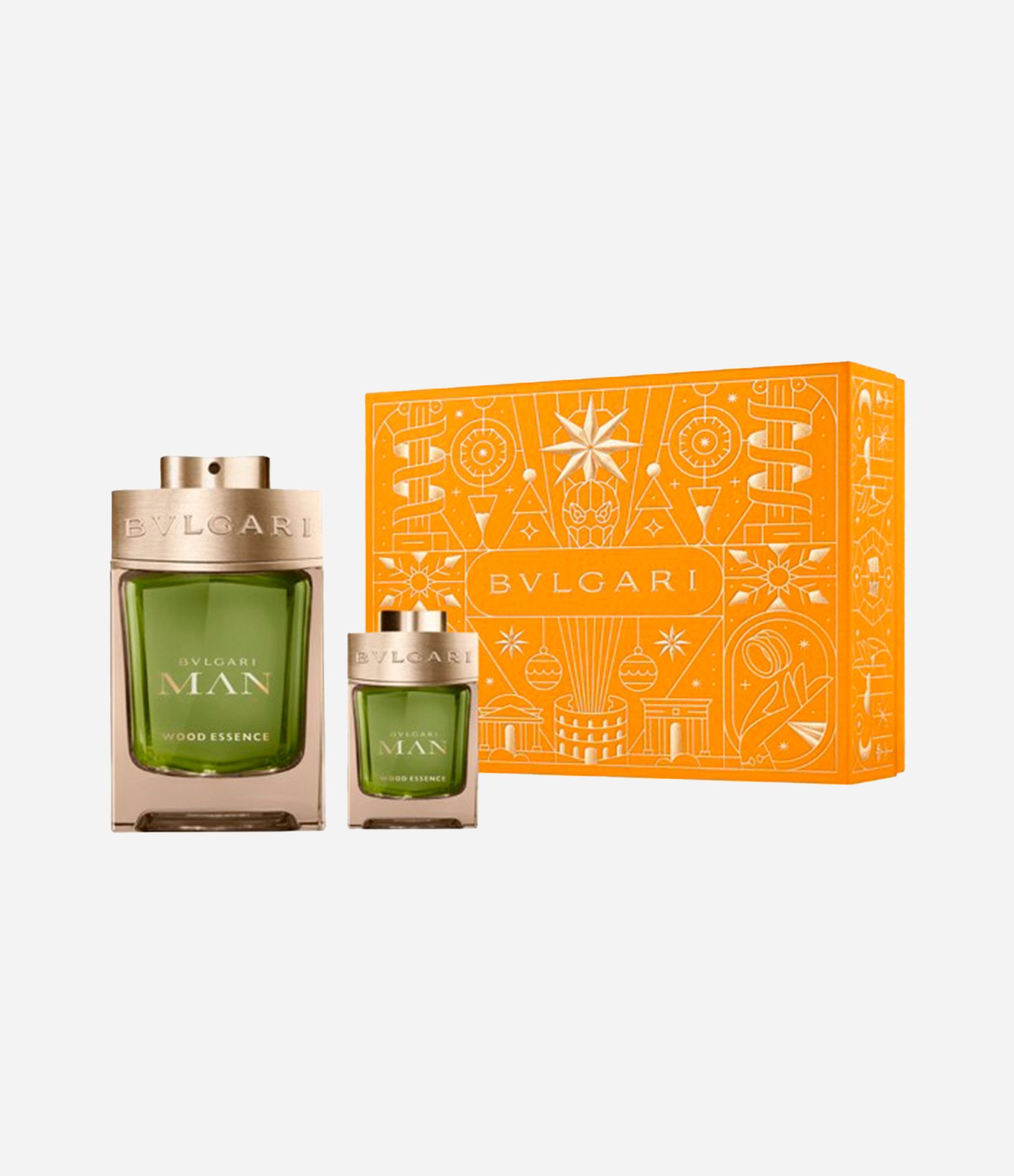 Coffret Bvlgari Perfume Man Wood Essence Eau de Parfum 100ml + Travel Size Eau de Parfum 15ml KIT 1