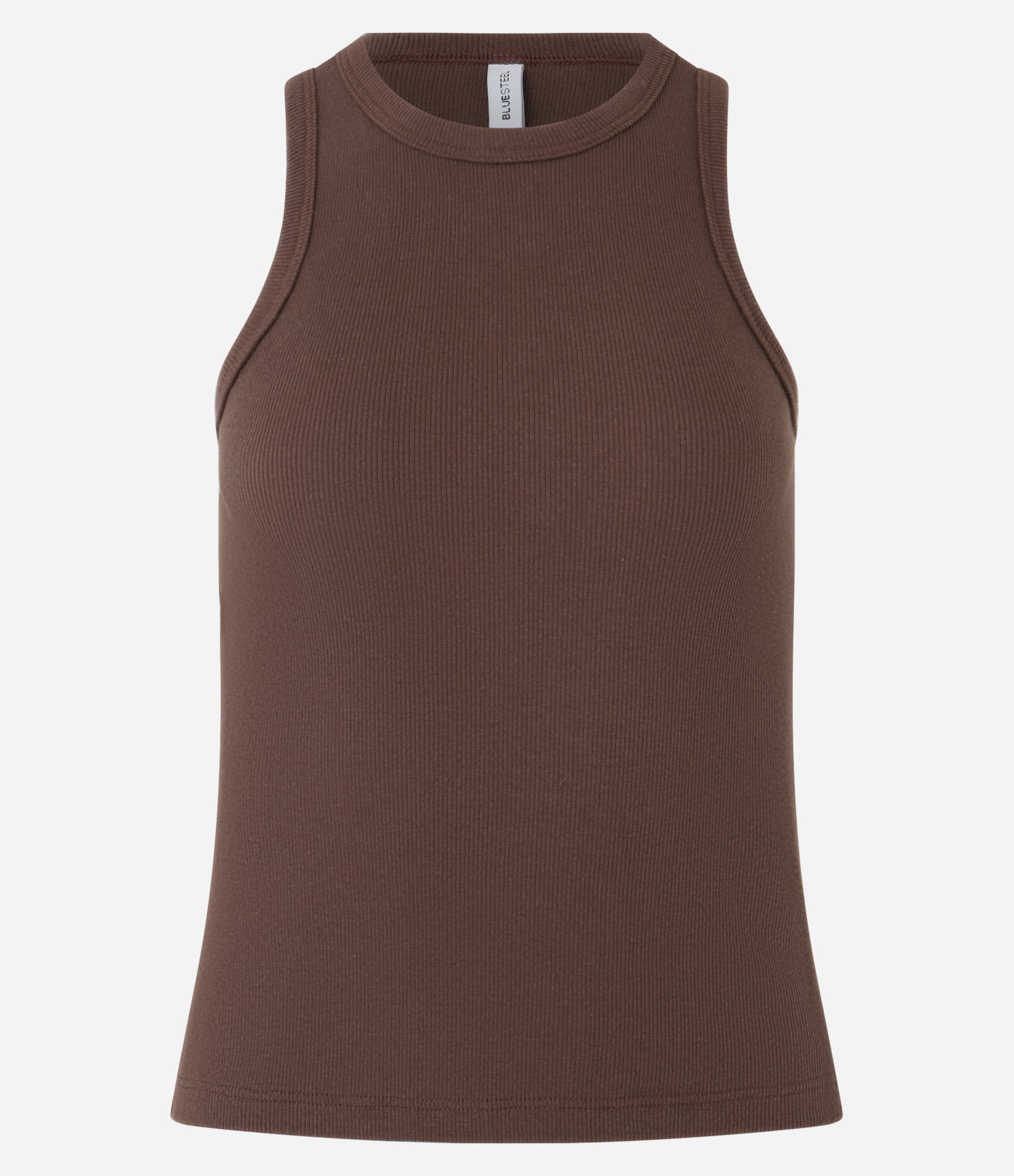 Blusa Regata Básica em Ribana com Leve Textura 4