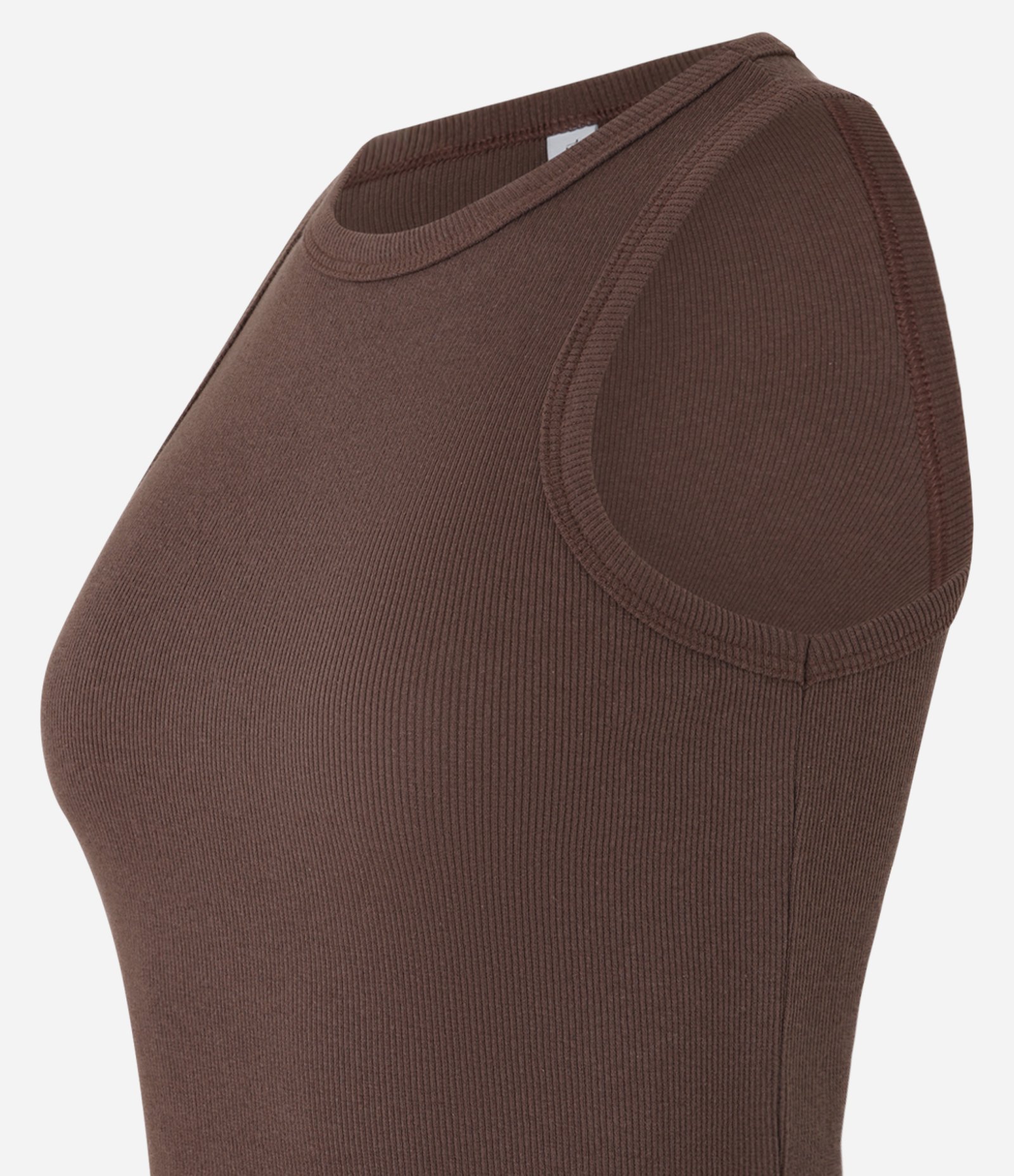 Blusa Regata Básica em Ribana com Leve Textura 5