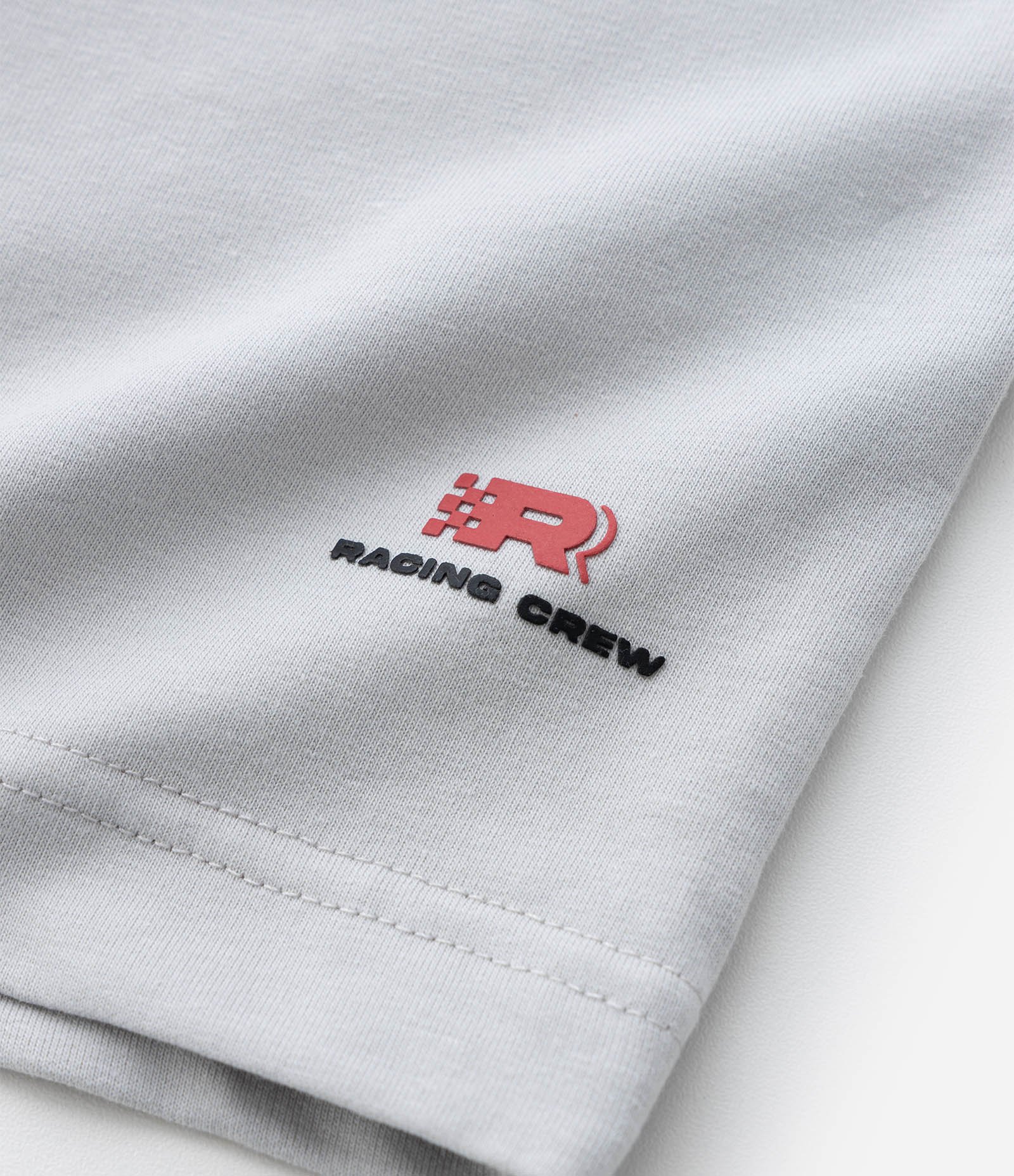 Bermuda Infantil em Moletom com Lettering Racing - Tam 5 a 14 Anos Cinza 8