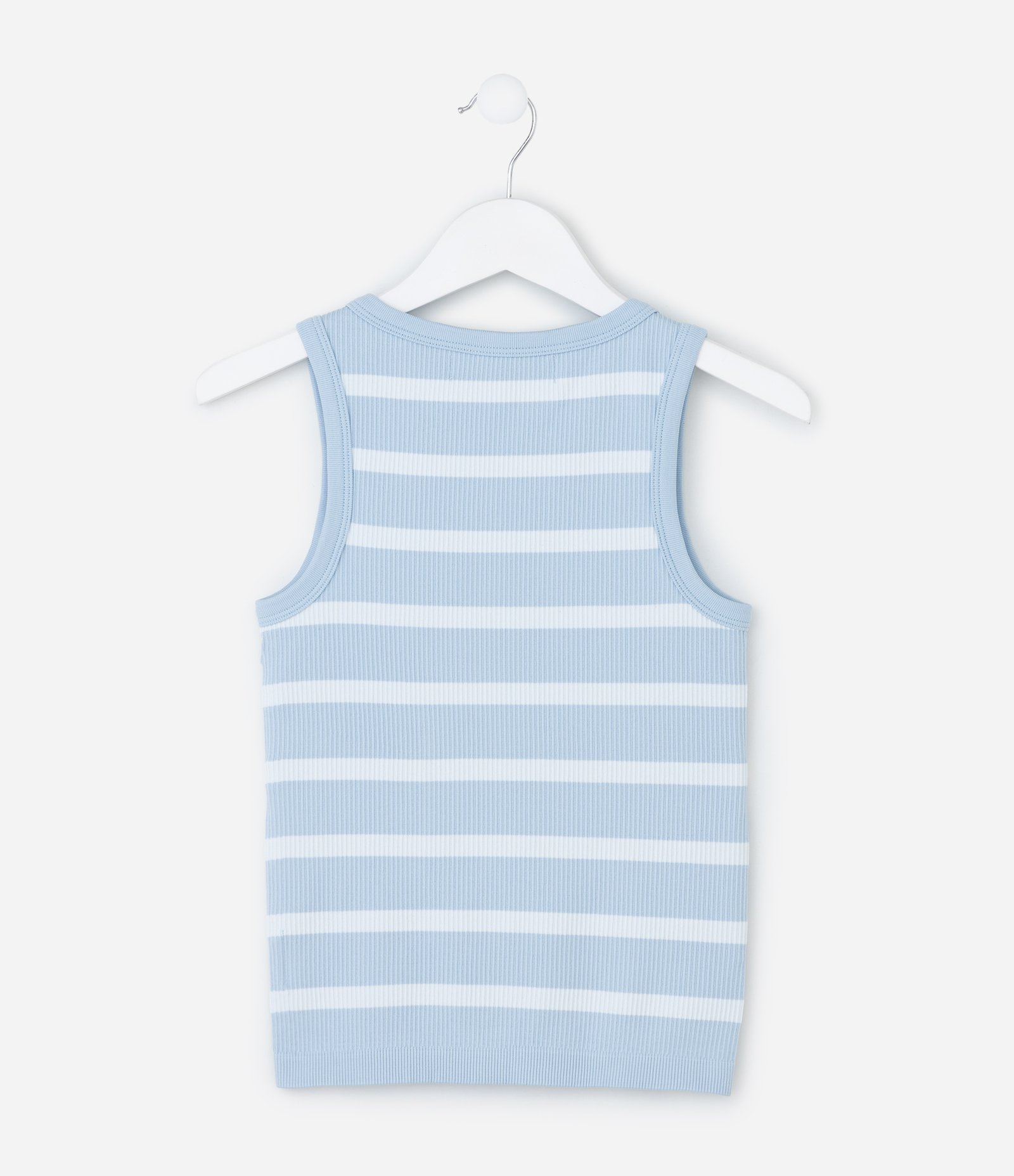 Regata Nadador Infantil com Estampa Listrada - Tam 5 a 14 Anos Azul 3