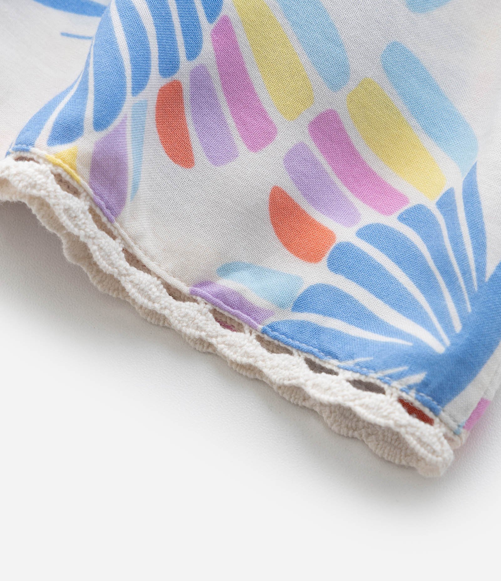 Vestido Infantil com Babados e Estampa Borboletas - Tam 5 a 14 Anos Multicores 7