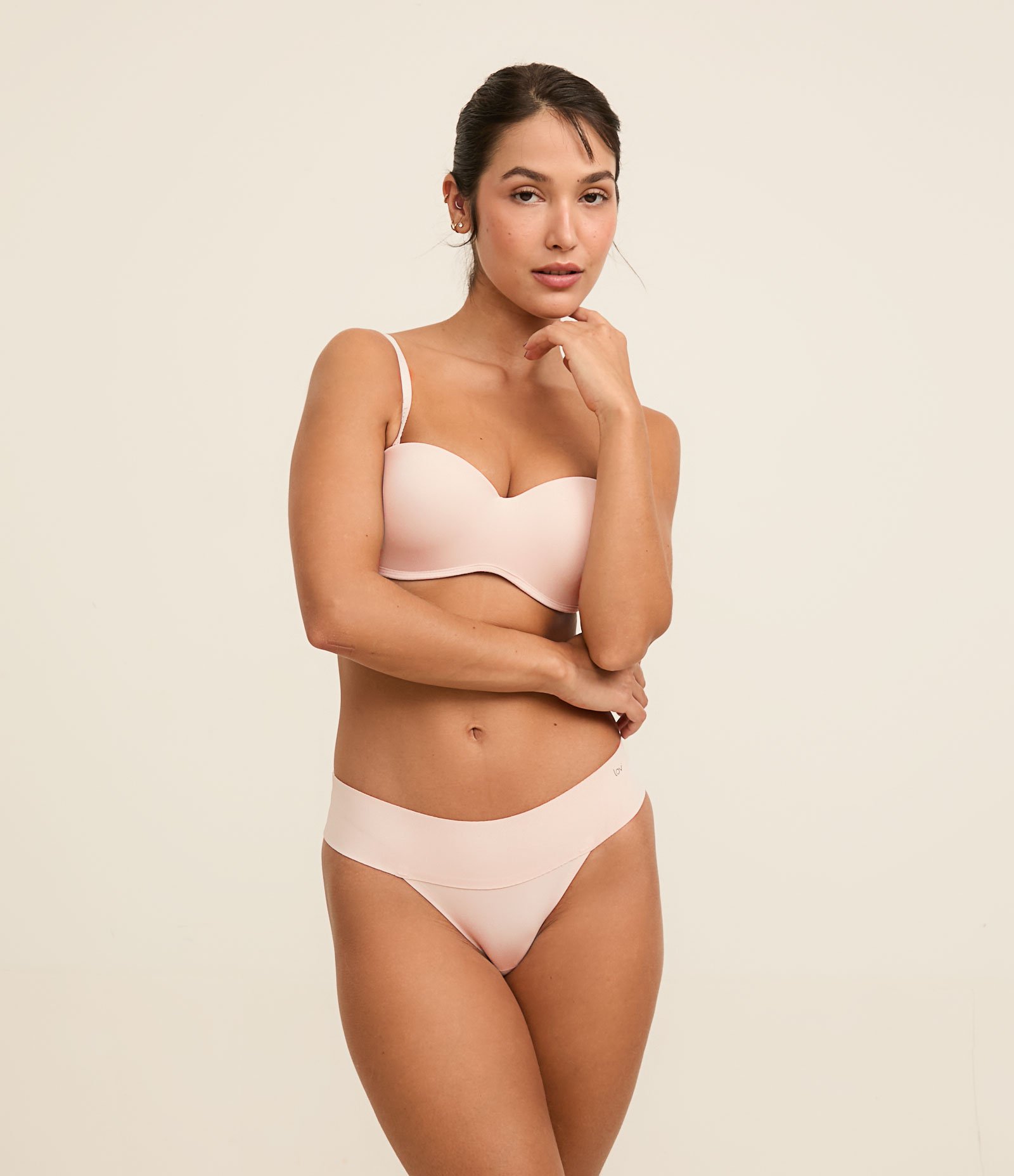 Sutiã Tomara que Caia em Poliamida com Bojo Oco e Alça Removível Lilás 2