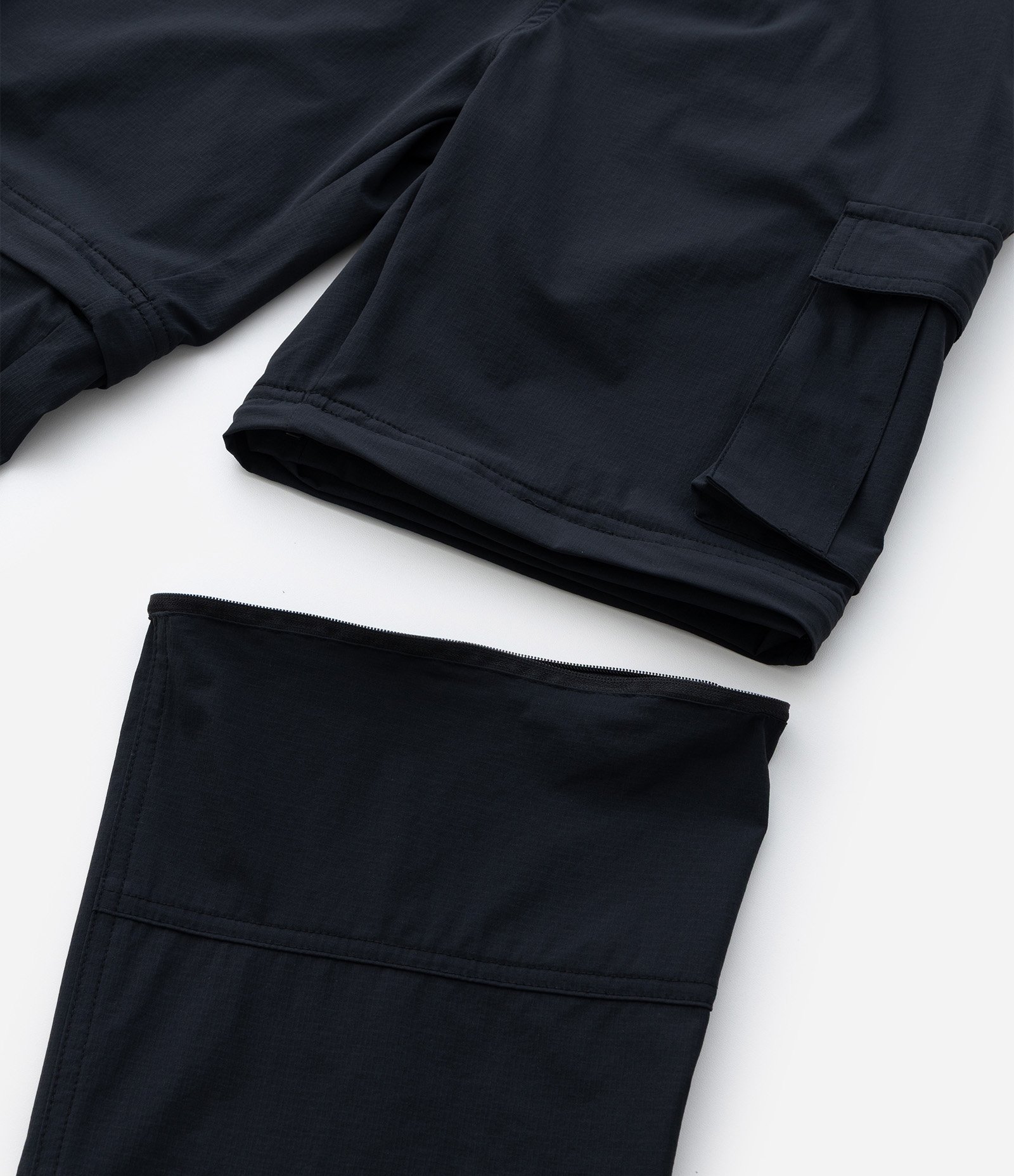 Calça Reta Infantil Vira Bermuda - Tam 5 a 14 Anos Preto 8