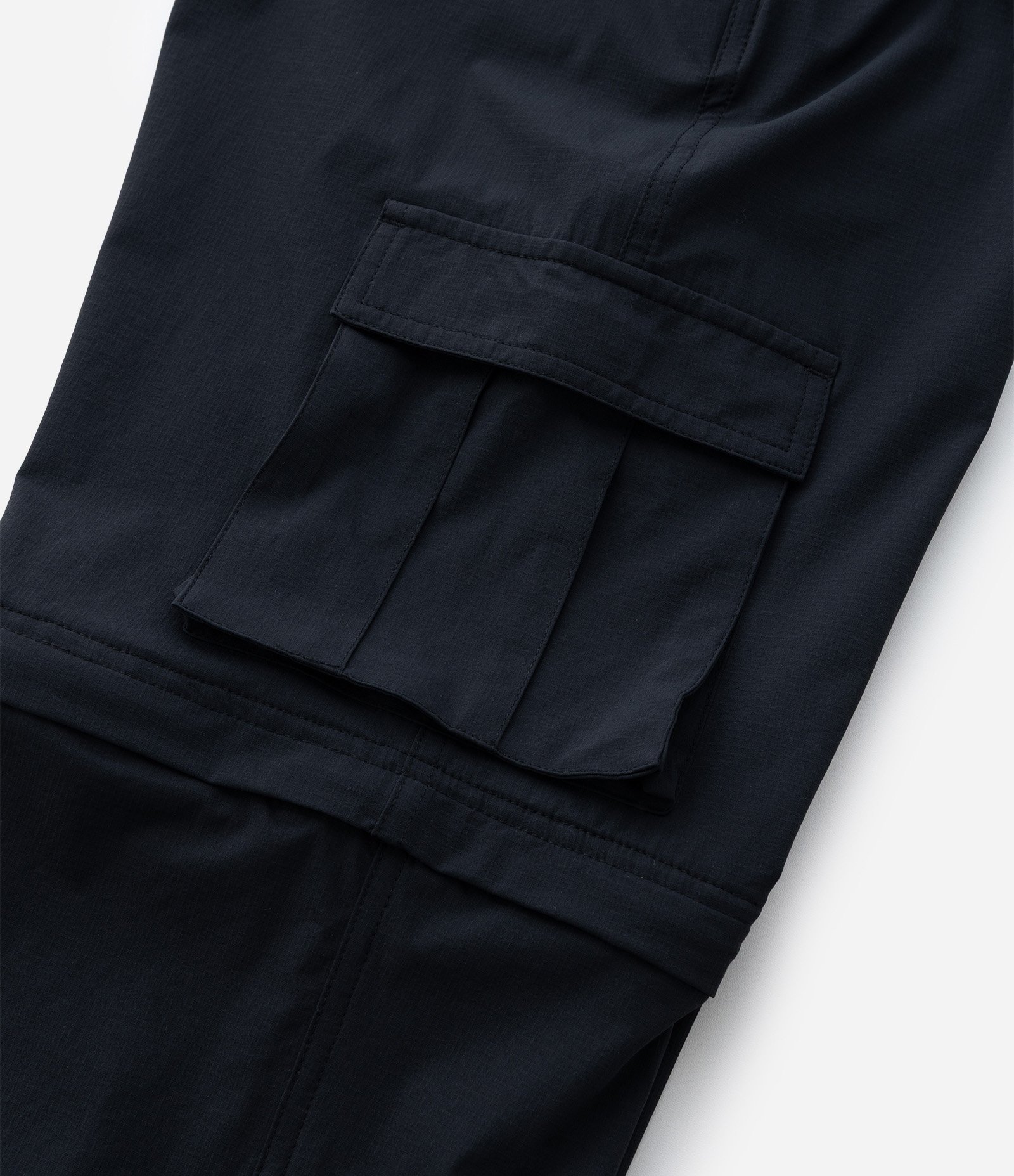 Calça Reta Infantil Vira Bermuda - Tam 5 a 14 Anos Preto 7