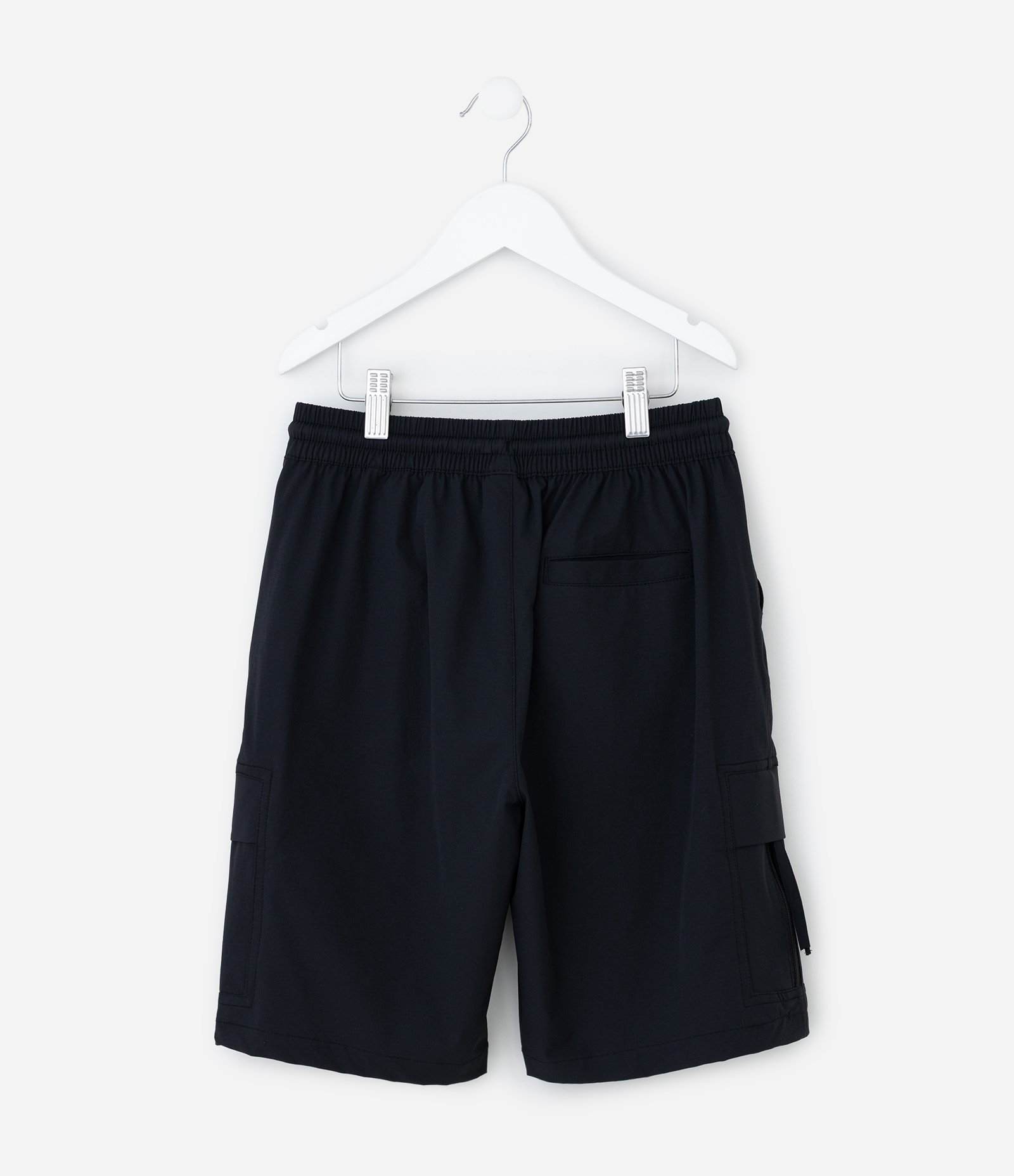 Bermuda Infantil com Bolsos Cargo e Zíper - Tam 5 a 14 Anos Preto 3