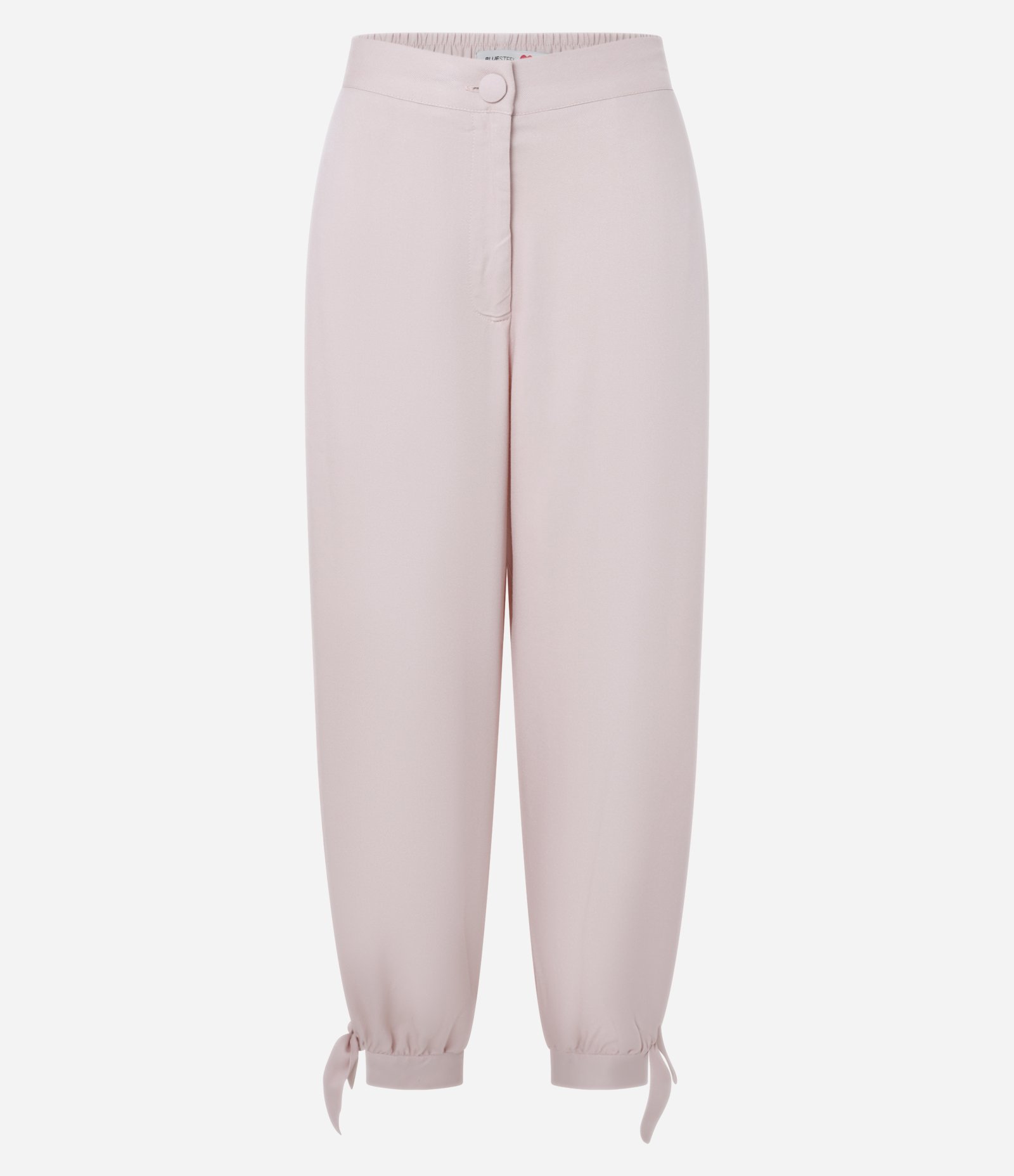 Calça Balloon em Viscose Twill e Amarração na Lateral da Barra Rosa 6