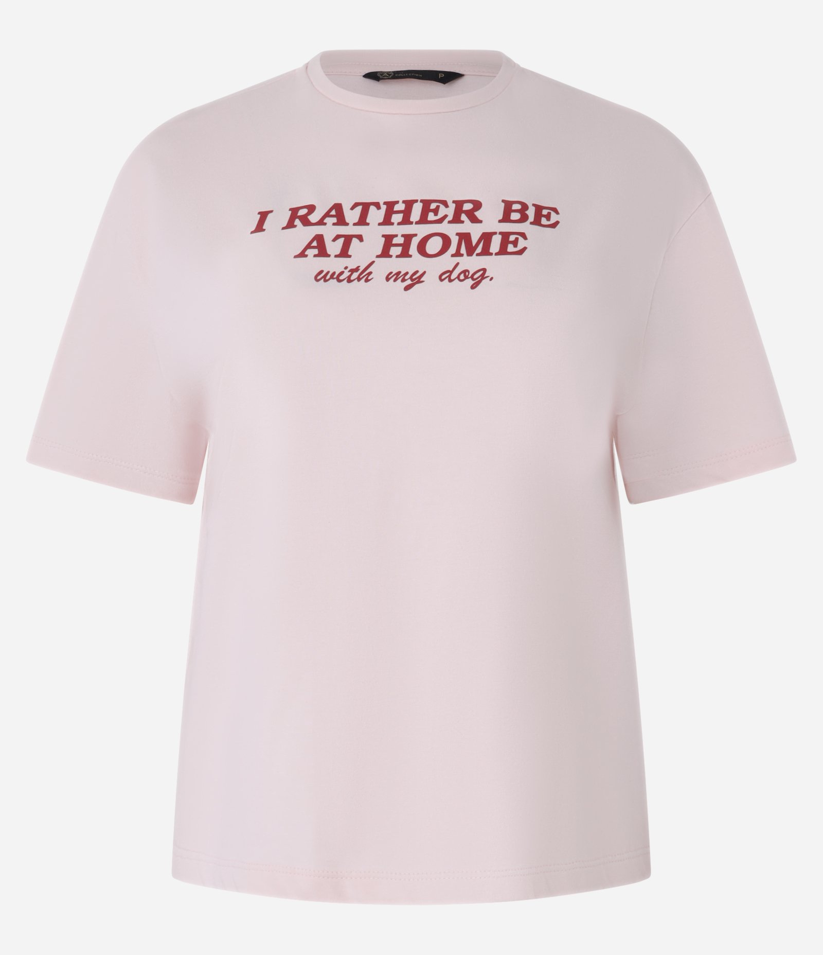 Camiseta Boxy em Algodão com Estampa Lettering Rosa Claro 5