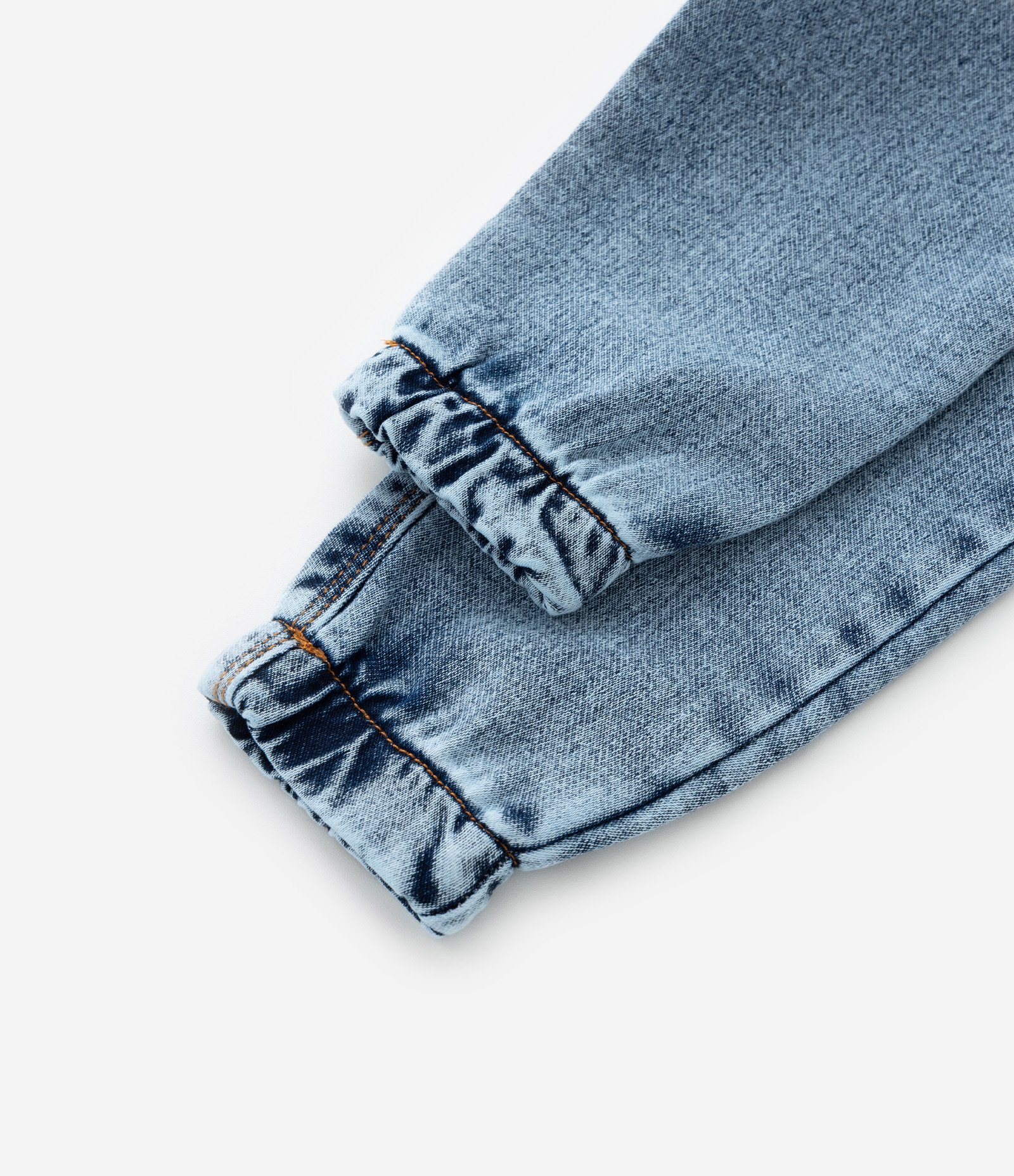 Calça Jogger Infantil em Jeans com Cós Elástico - Tam 1 a 5 Anos Azul Médio 5