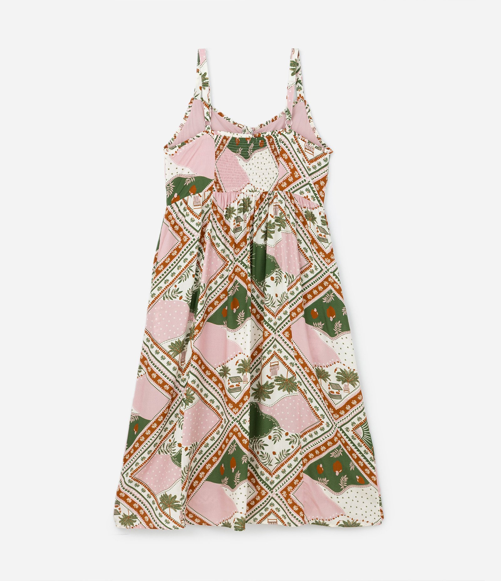 Vestido Longo em Viscose e Estampa Lenço Curve & Plus Size Multicores 6