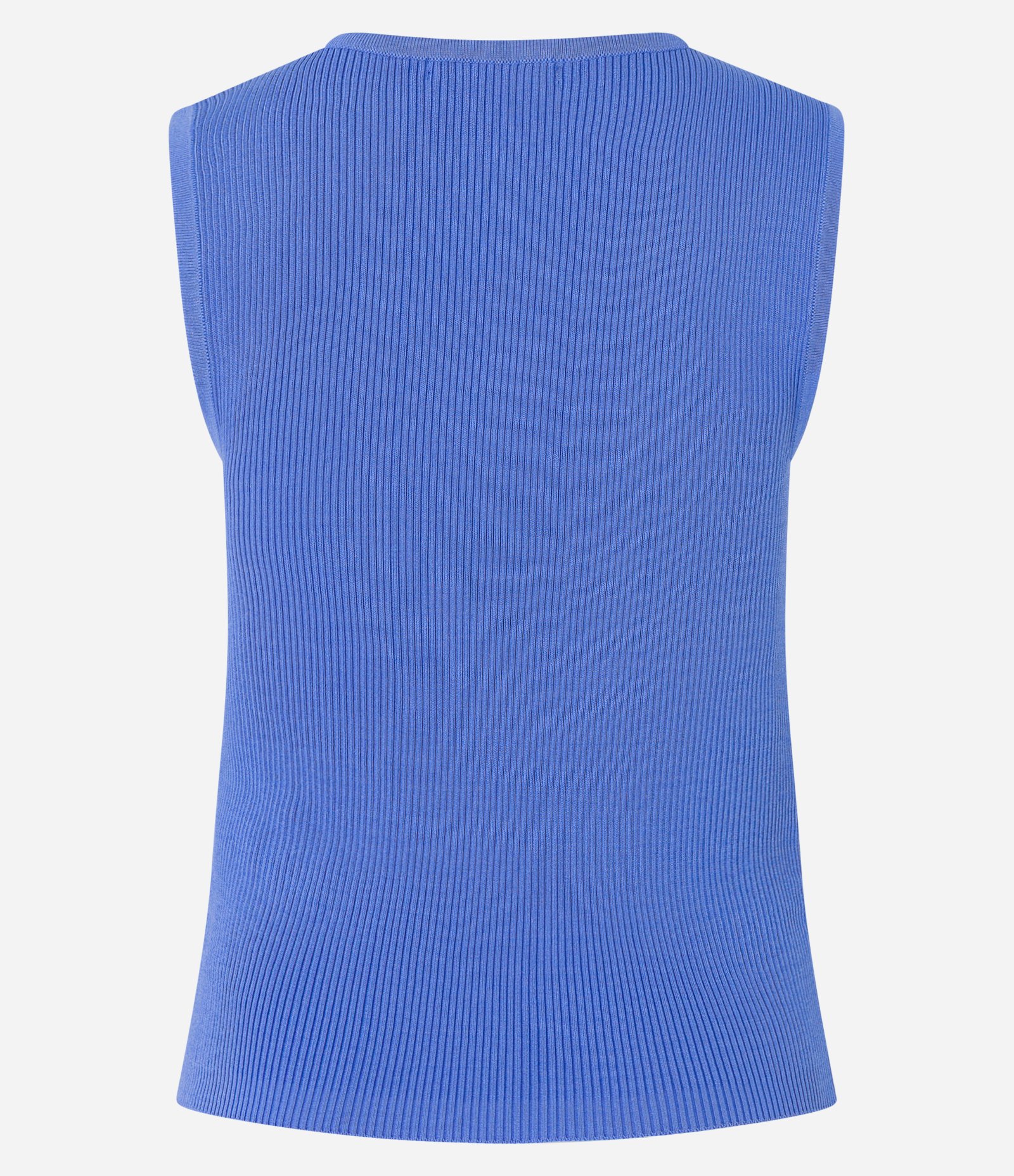 Blusa Canelada em Tricô com Decote Assimétrico Azul 9