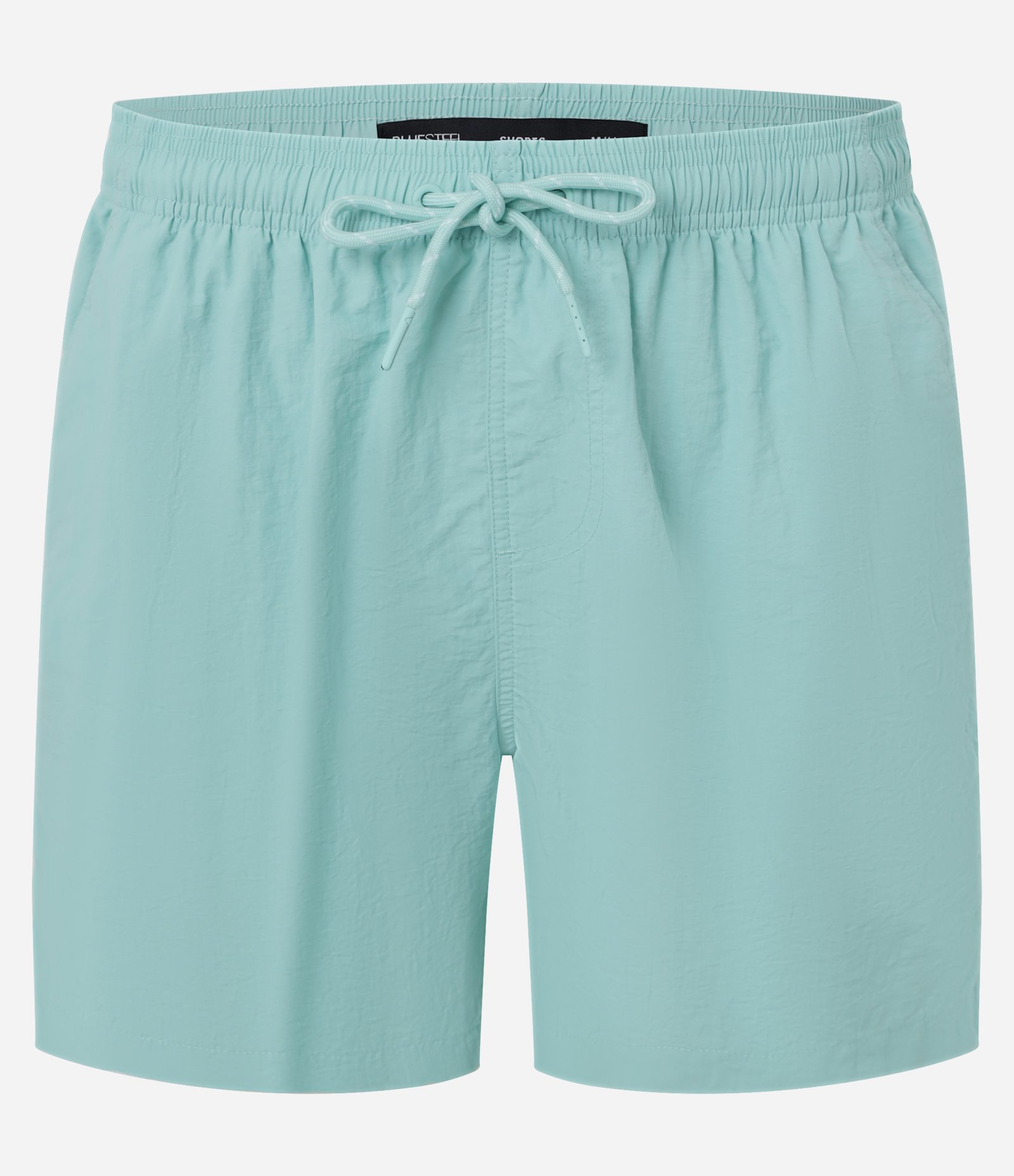 Bermuda de Banho Básica em Microfibra com Cós Elástico e Cordão Verde Claro 4