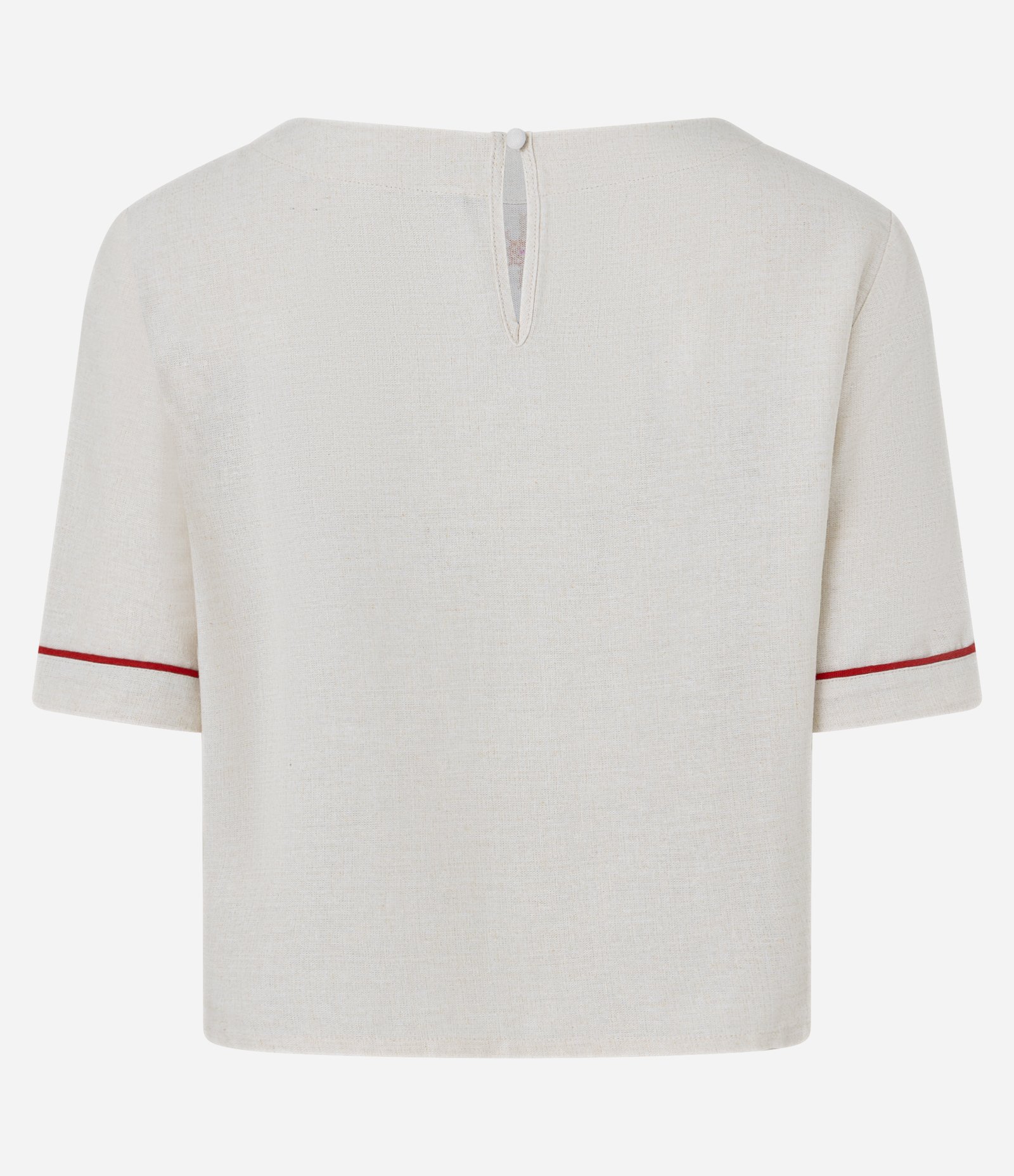 Camiseta Boxy em Viscolinho com Estampa Araras Off White 7