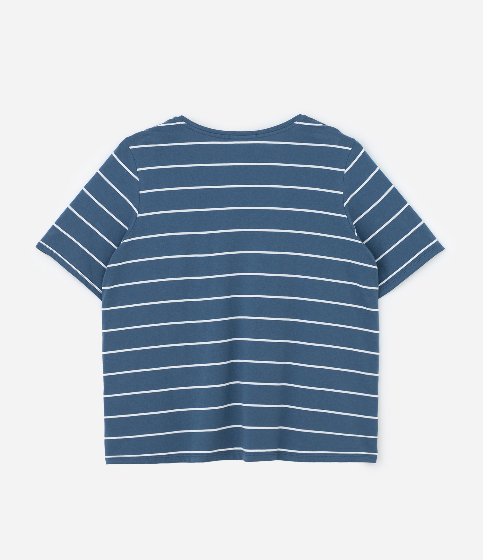 Blusa com Gola V e Estampa Listrada Curve & Plus Size 5