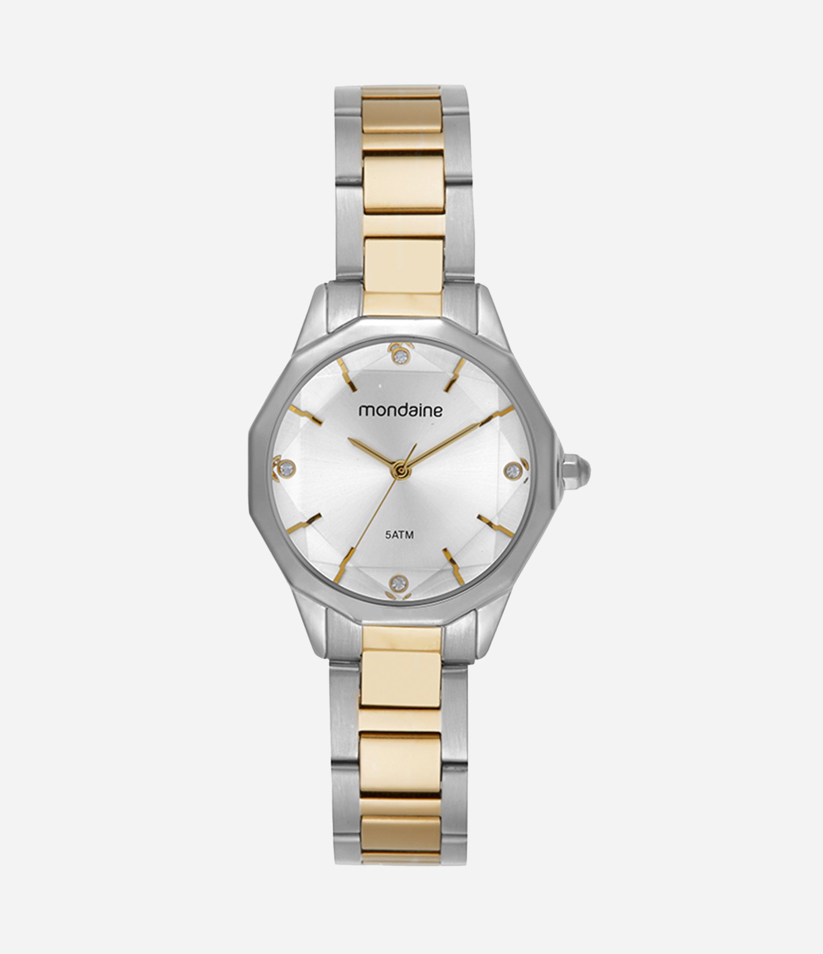 Relógio Analógico Feminino Mondaine Prata/Dourado 1