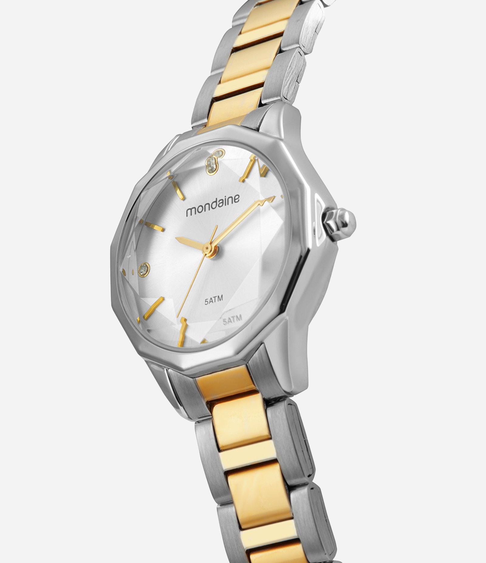 Relógio Analógico Feminino Mondaine Prata/Dourado 2