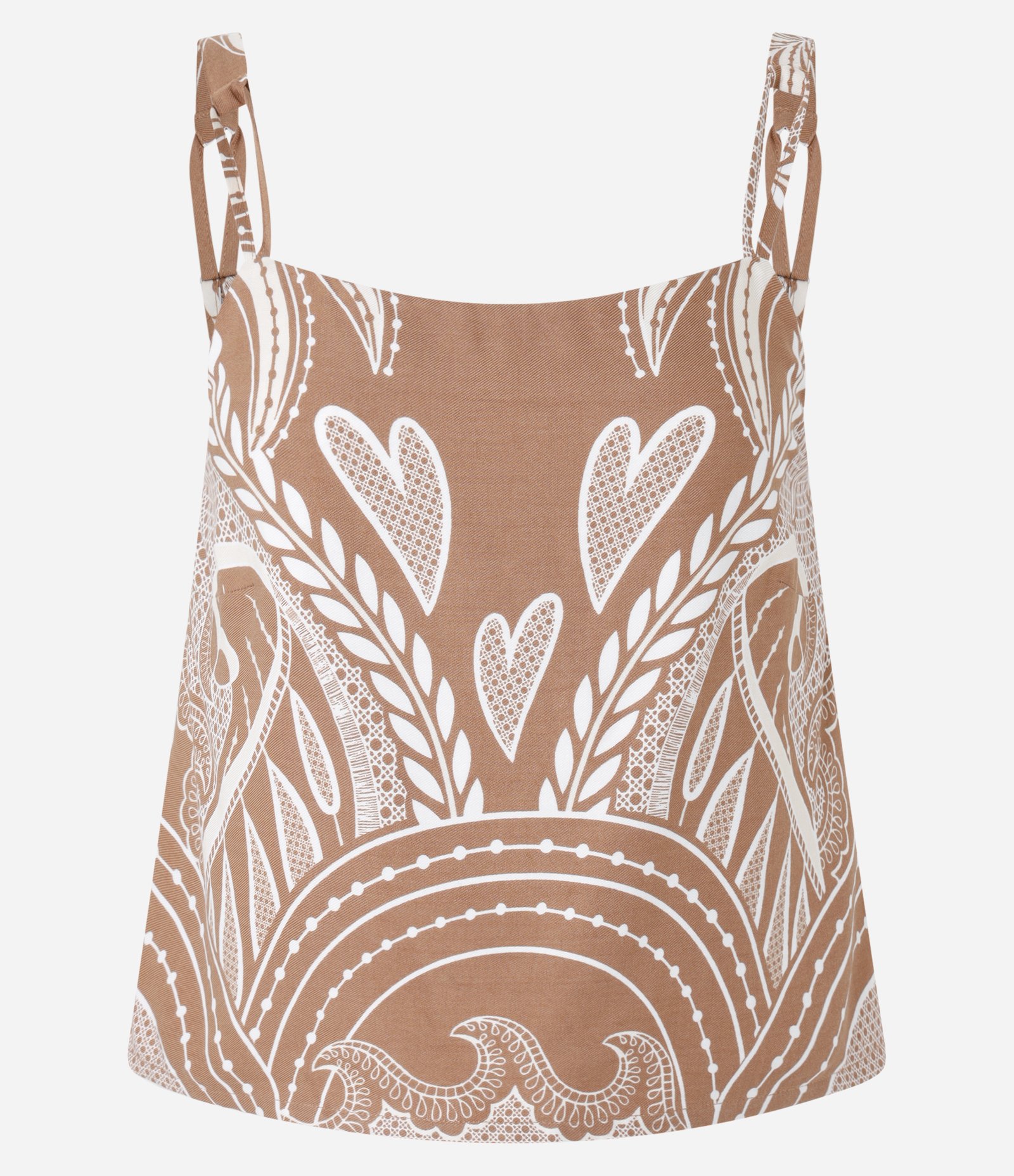 Blusa Curta com Amarração nas Costas Marrom 6