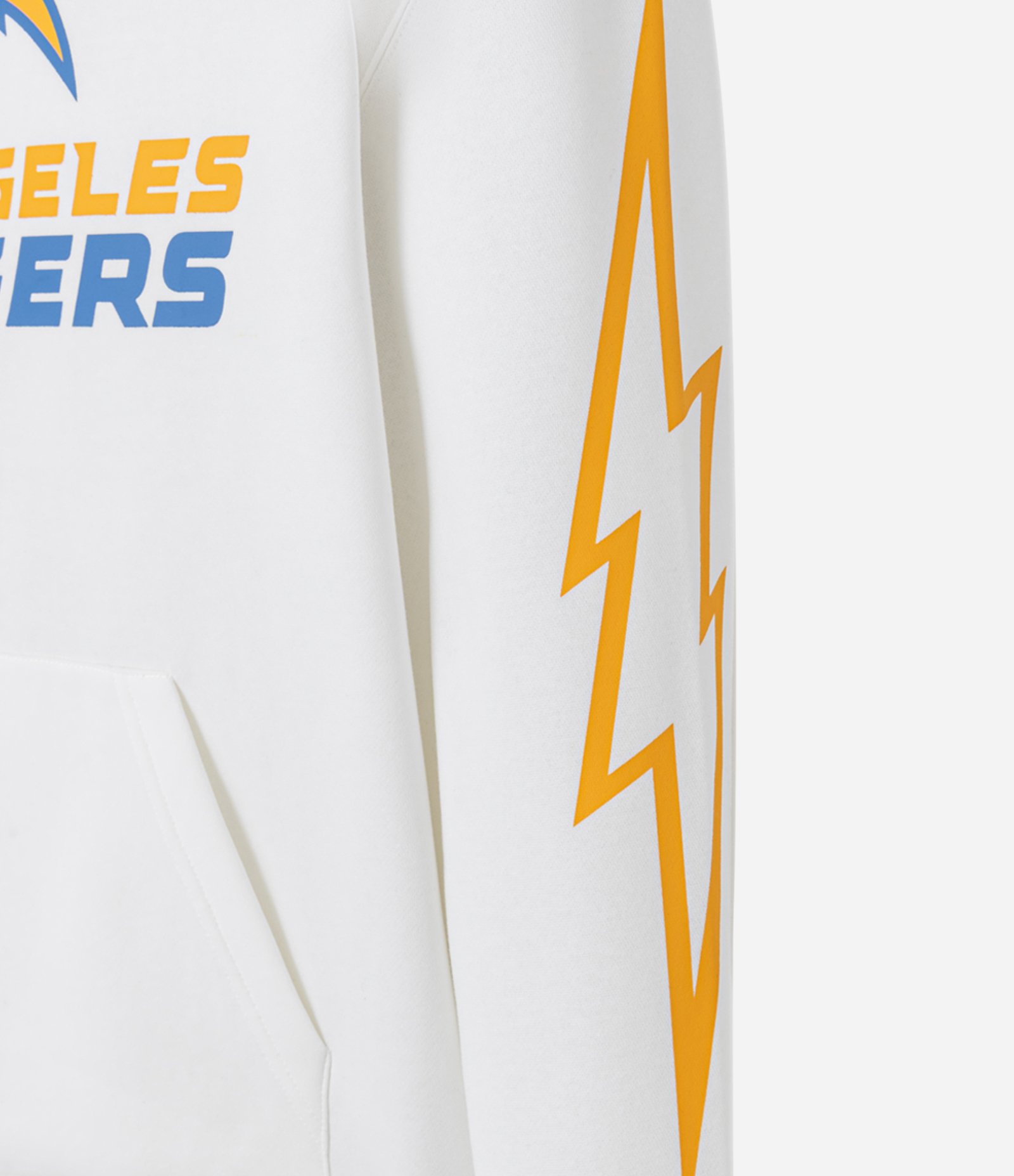 Casaco Relaxed em Fleece com Felpa e Estampa Lettering Los Angeles Changers Branco 7