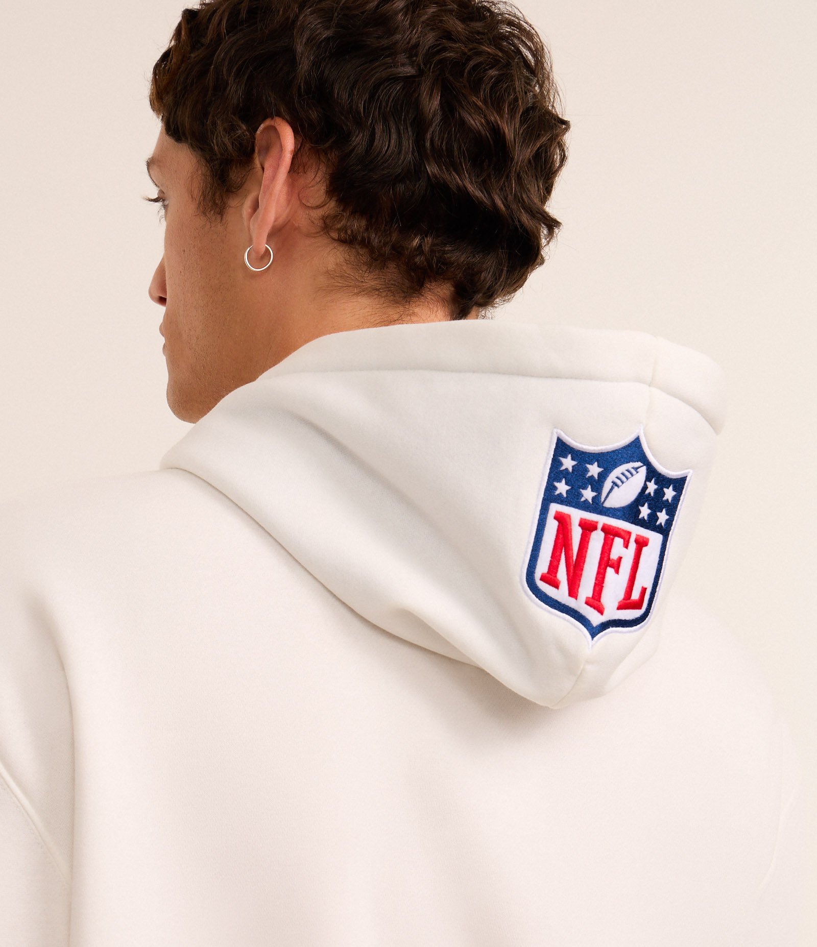 Casaco Relaxed em Fleece com Felpa e Estampa Lettering Los Angeles Changers Branco 3