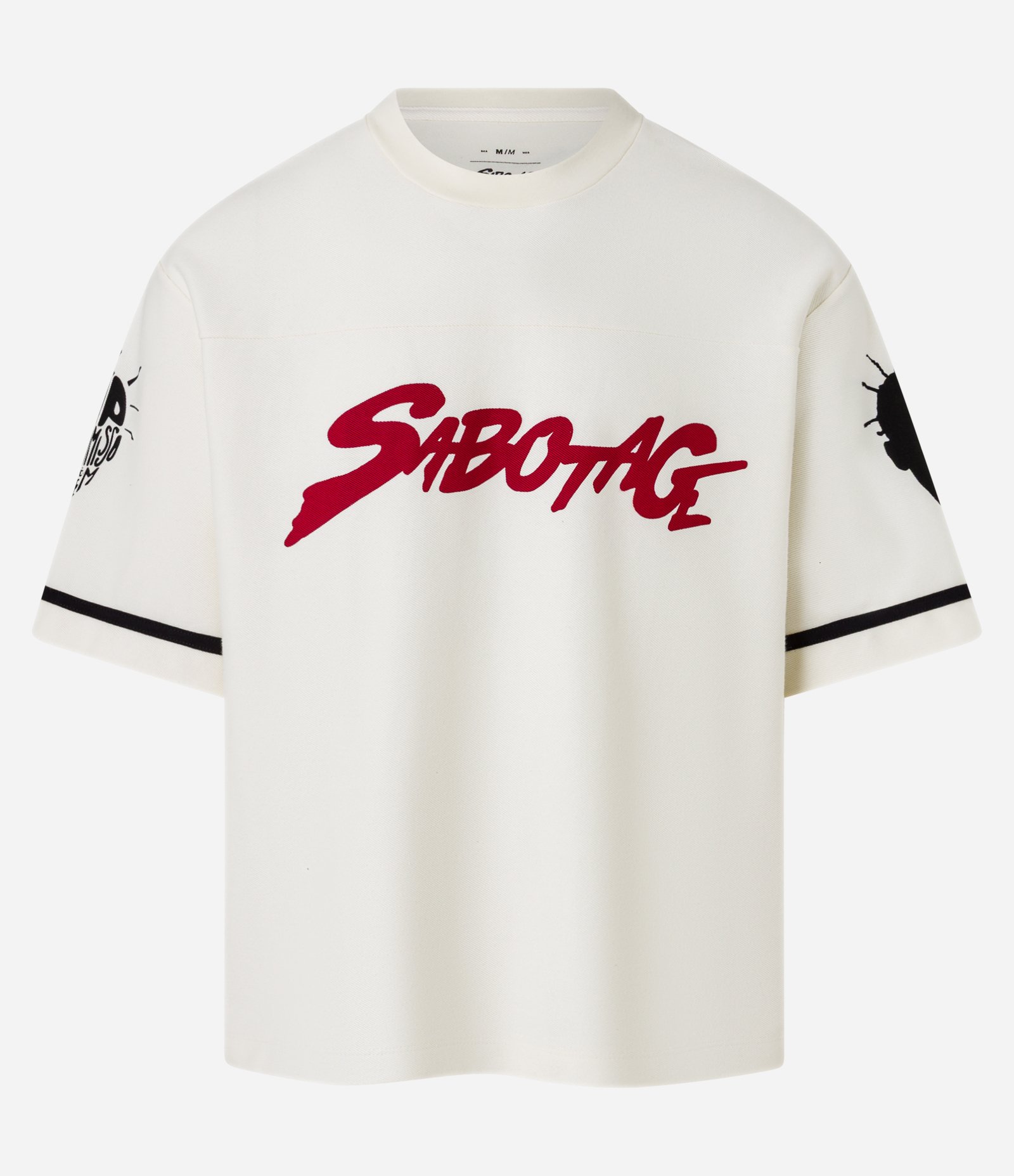 Camiseta Boxy em Algodão com Estampa Sabotage Off White 6