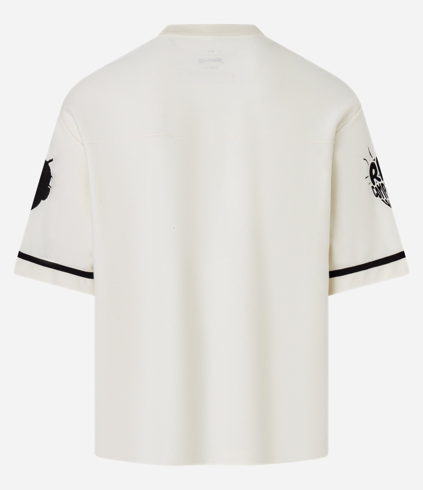 Camiseta Boxy em Algodão com Estampa Sabotage Off White 9