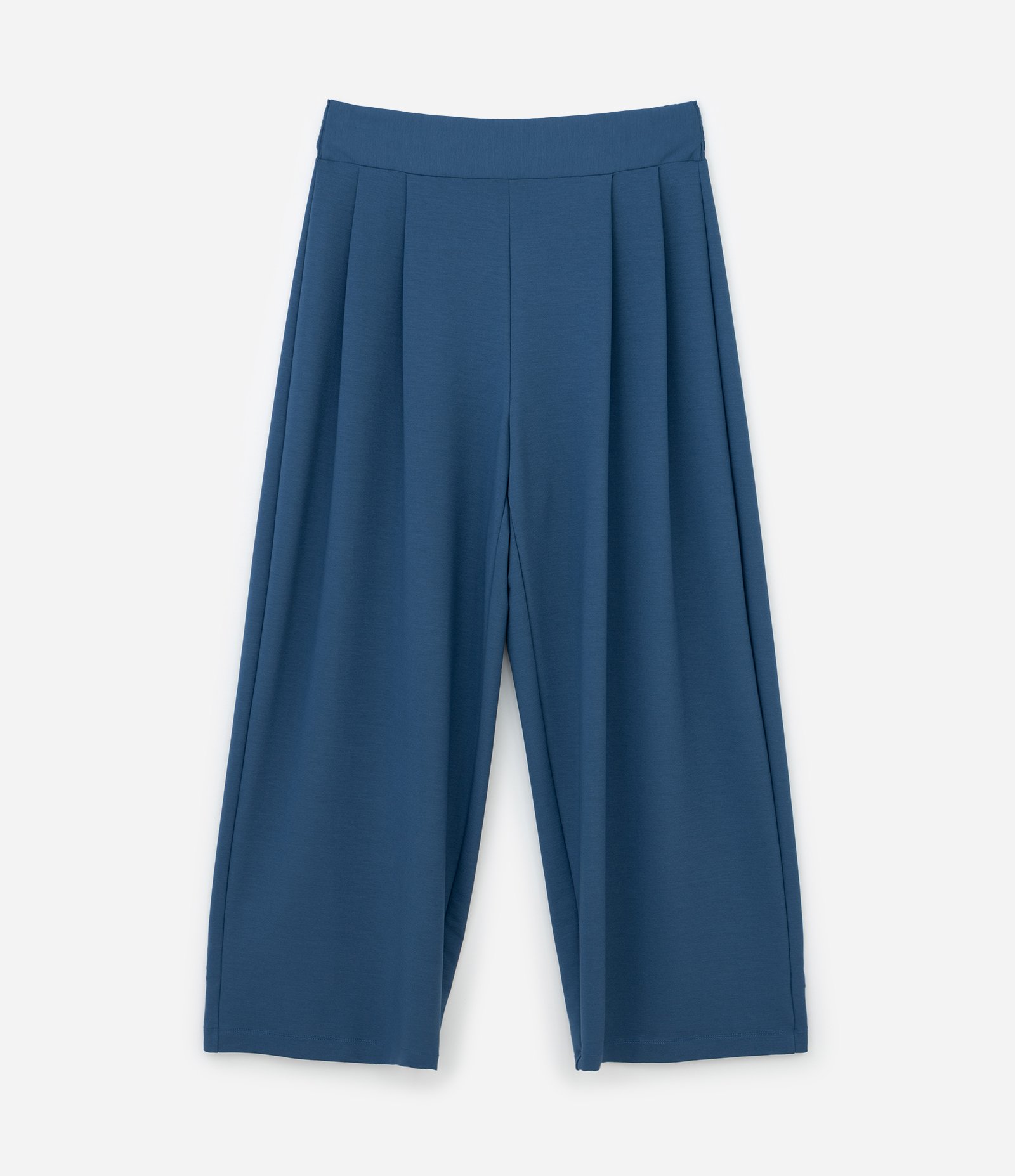 Calça Pantalona Crepe com Lastex nas Costas Curve & Plus Size Azul 5