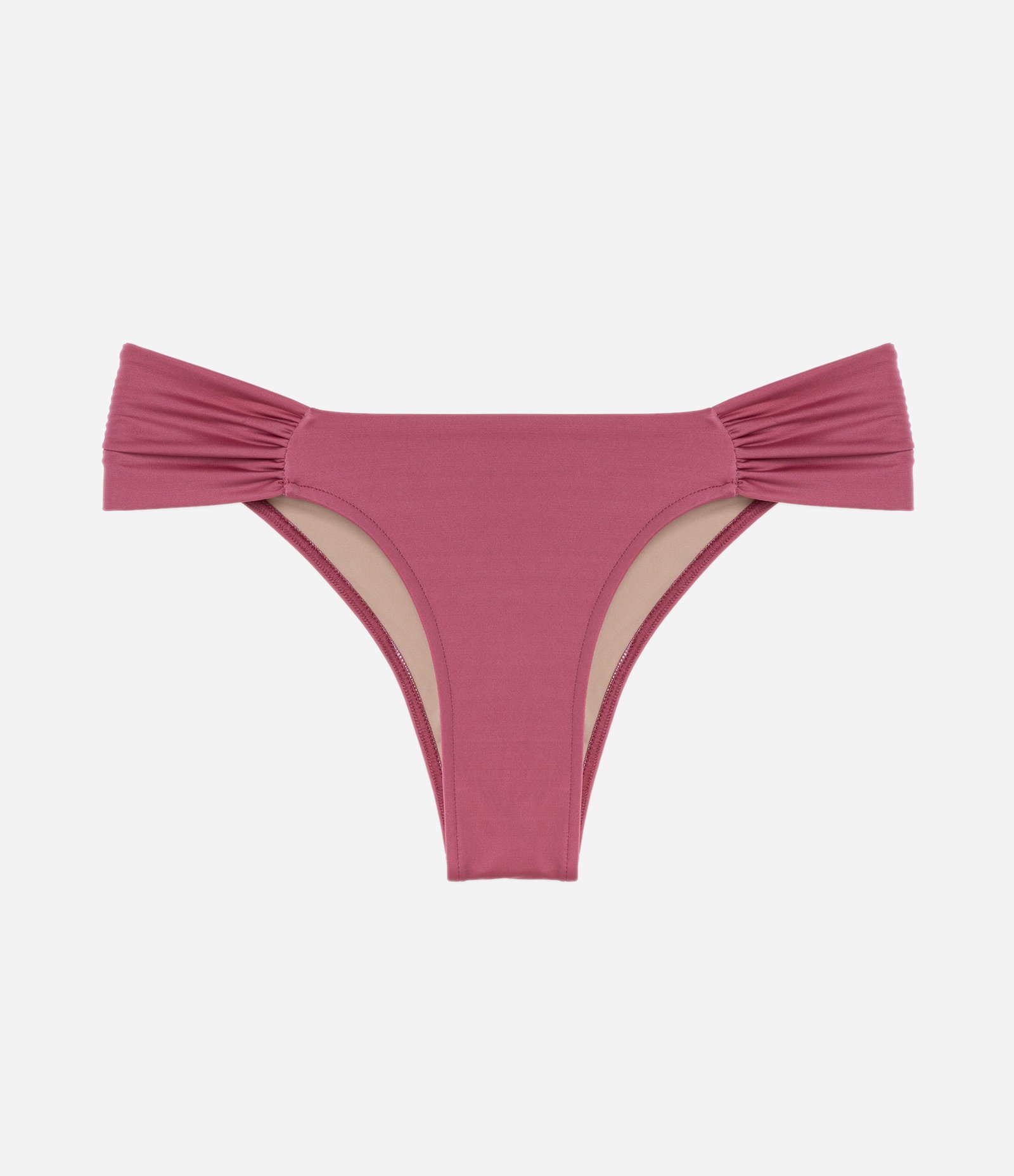 Biquini Calcinha em Microfibra com Lateral Drapeada Rosa 5