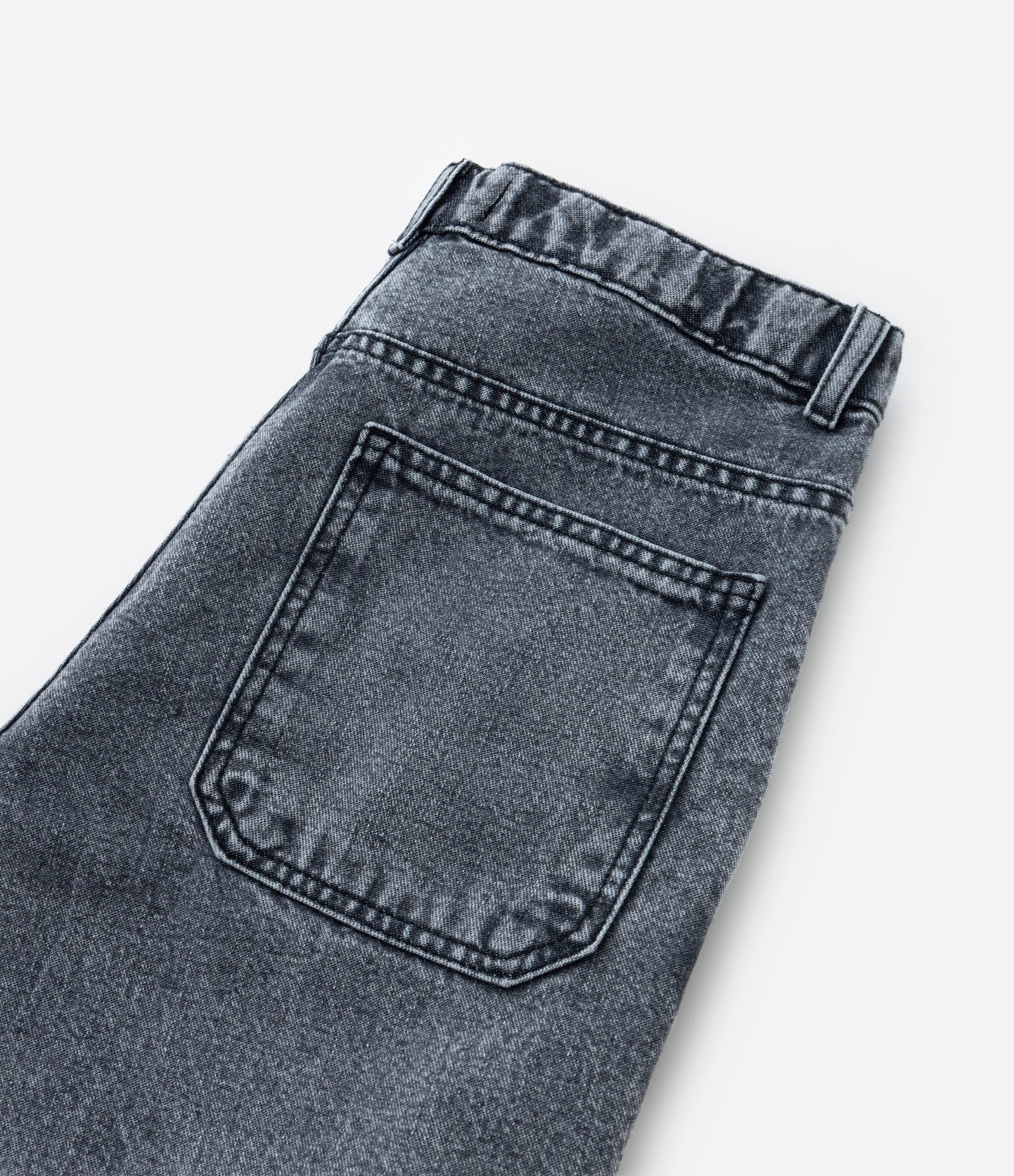 Calça Baggy Infantil em Jeans - Tam 7 a 14 Anos Cinza 4