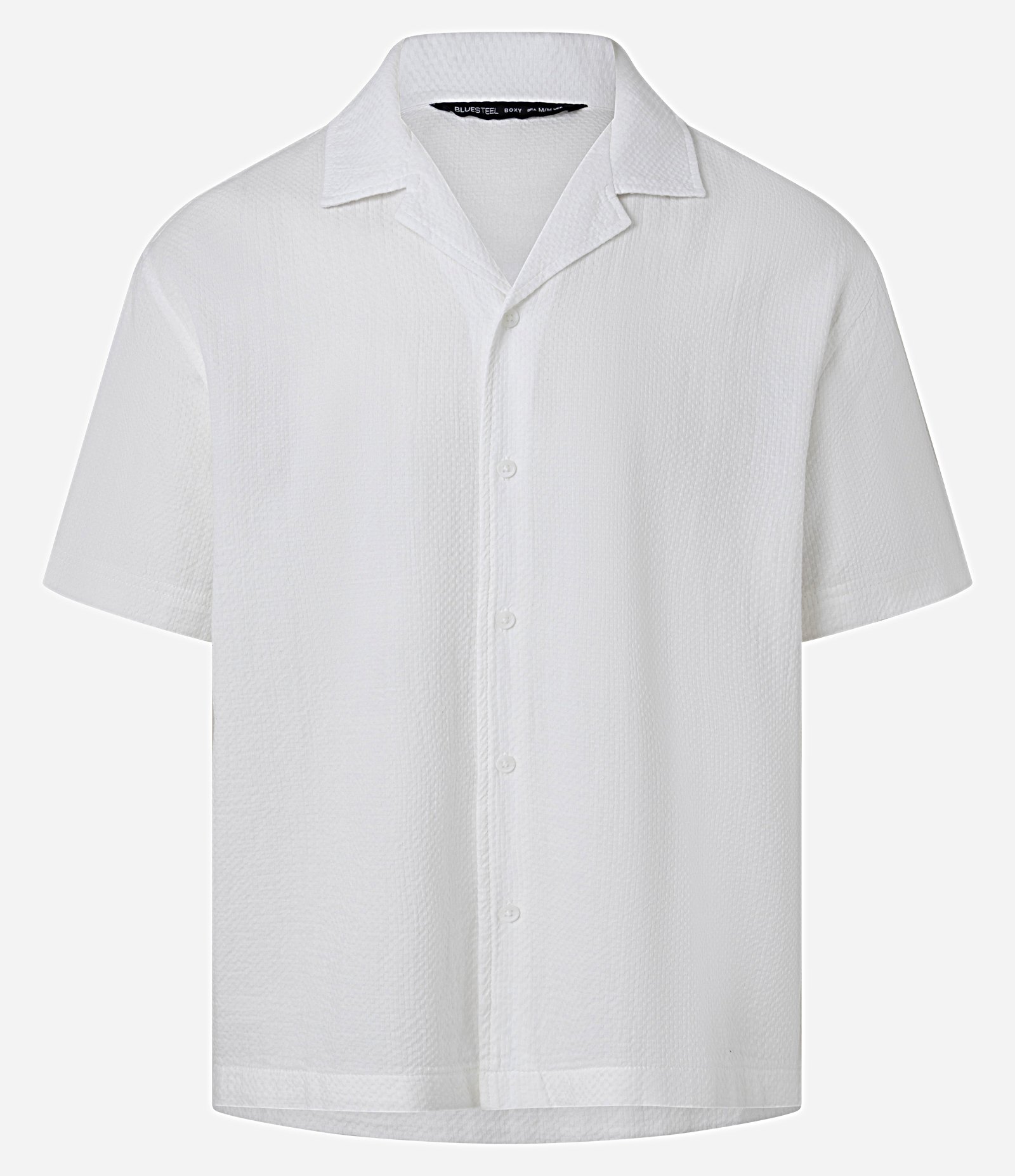 Camisa Boxy em Jacquard com Texturizado Bowling Branco 1