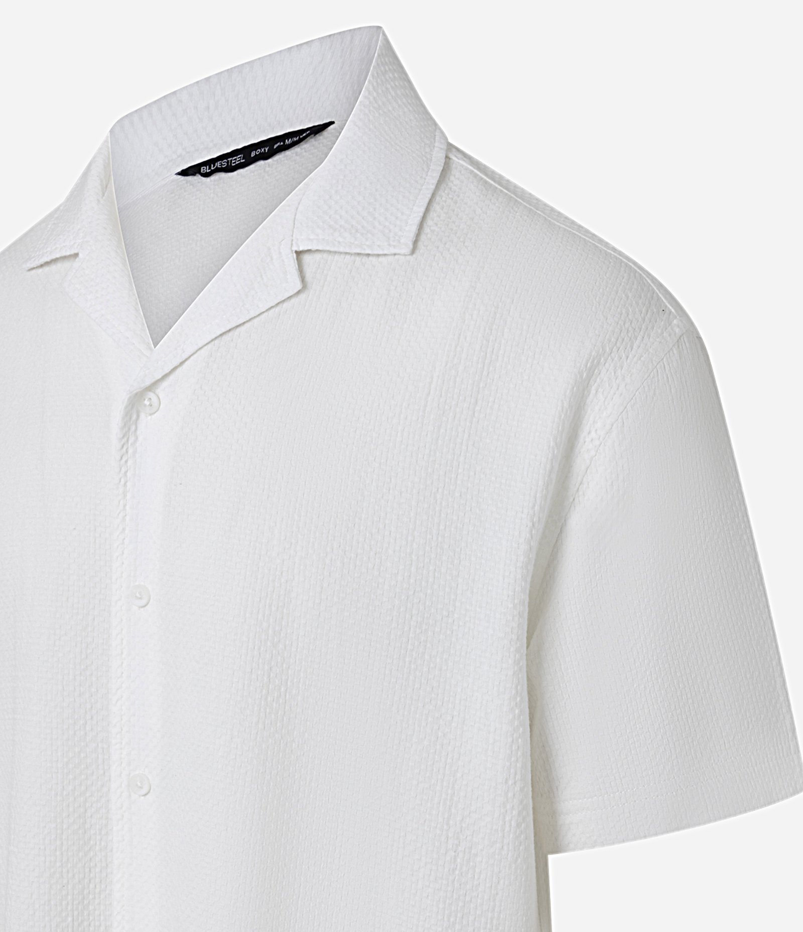 Camisa Boxy em Jacquard com Texturizado Bowling Branco 2