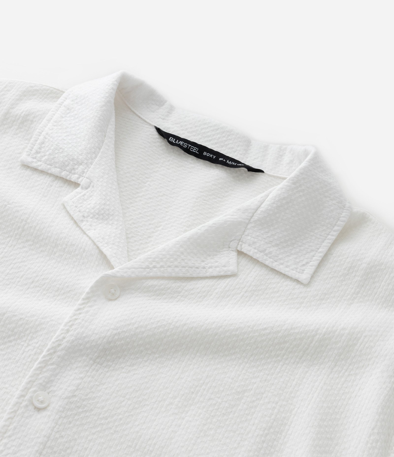 Camisa Boxy em Jacquard com Texturizado Bowling Branco 5