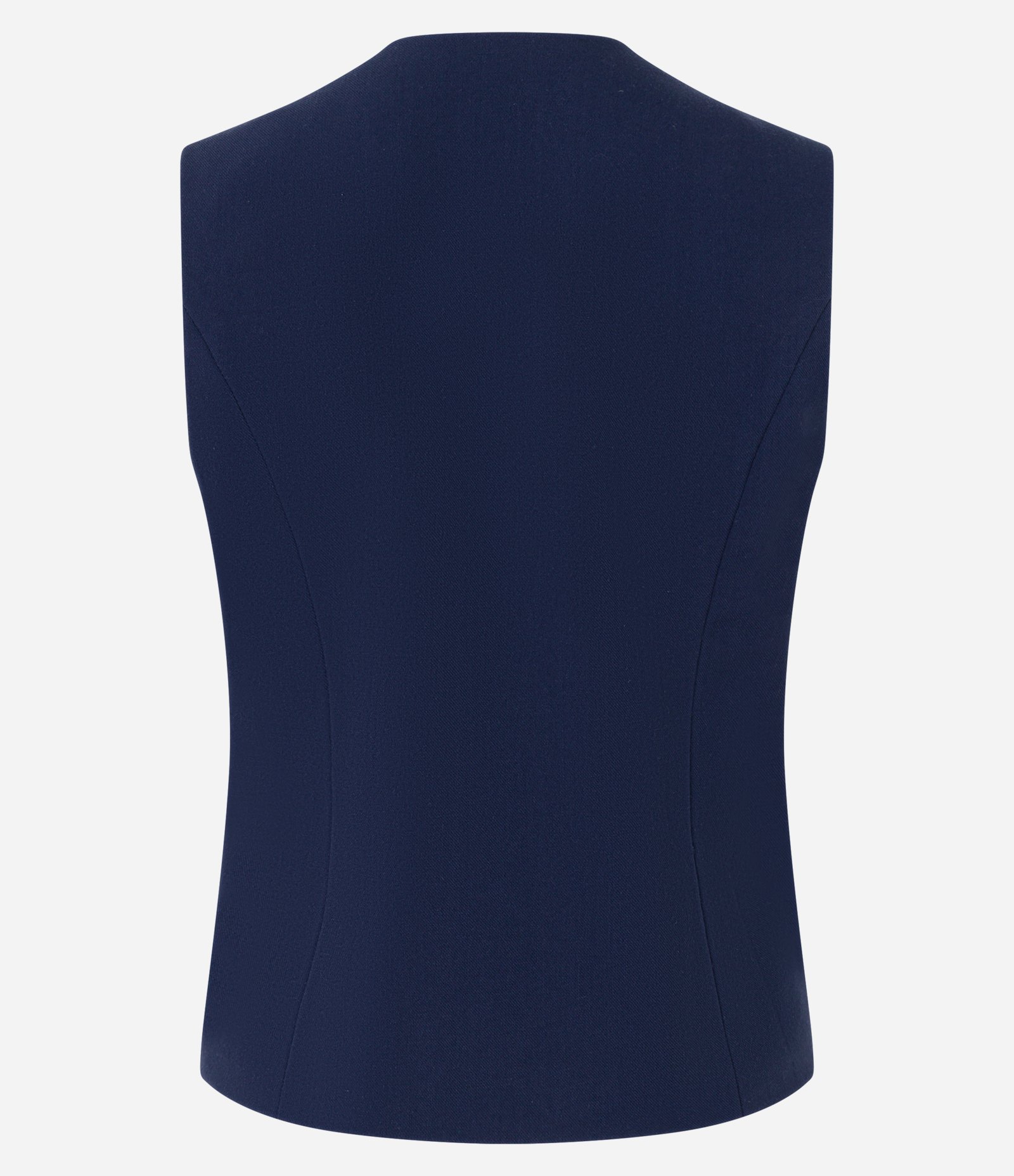 Colete Alongado Alfaiatado com Botões Frontais Azul Marinho 6