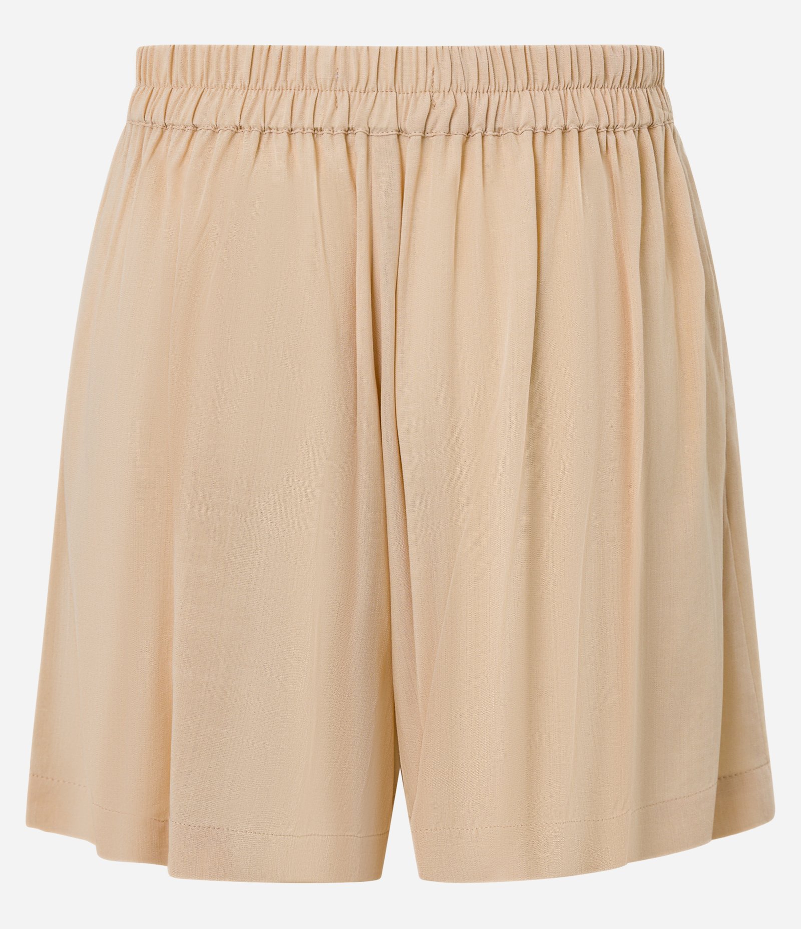 Short Curto com Pregas e Bolsos Bege 8