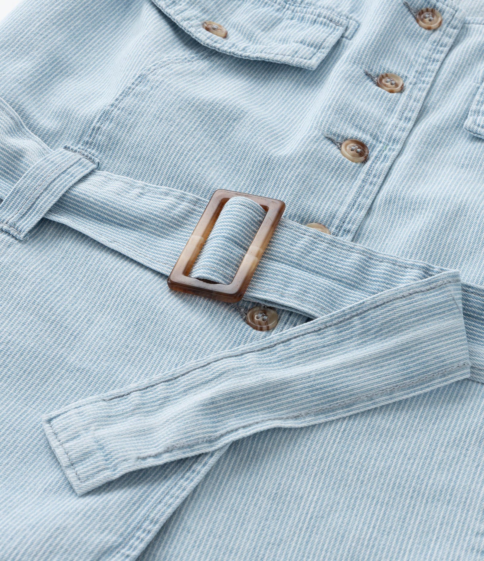 Colete Alfaiataria Sarja com Listras Fio Tinto Curve & Plus Size Azul 7