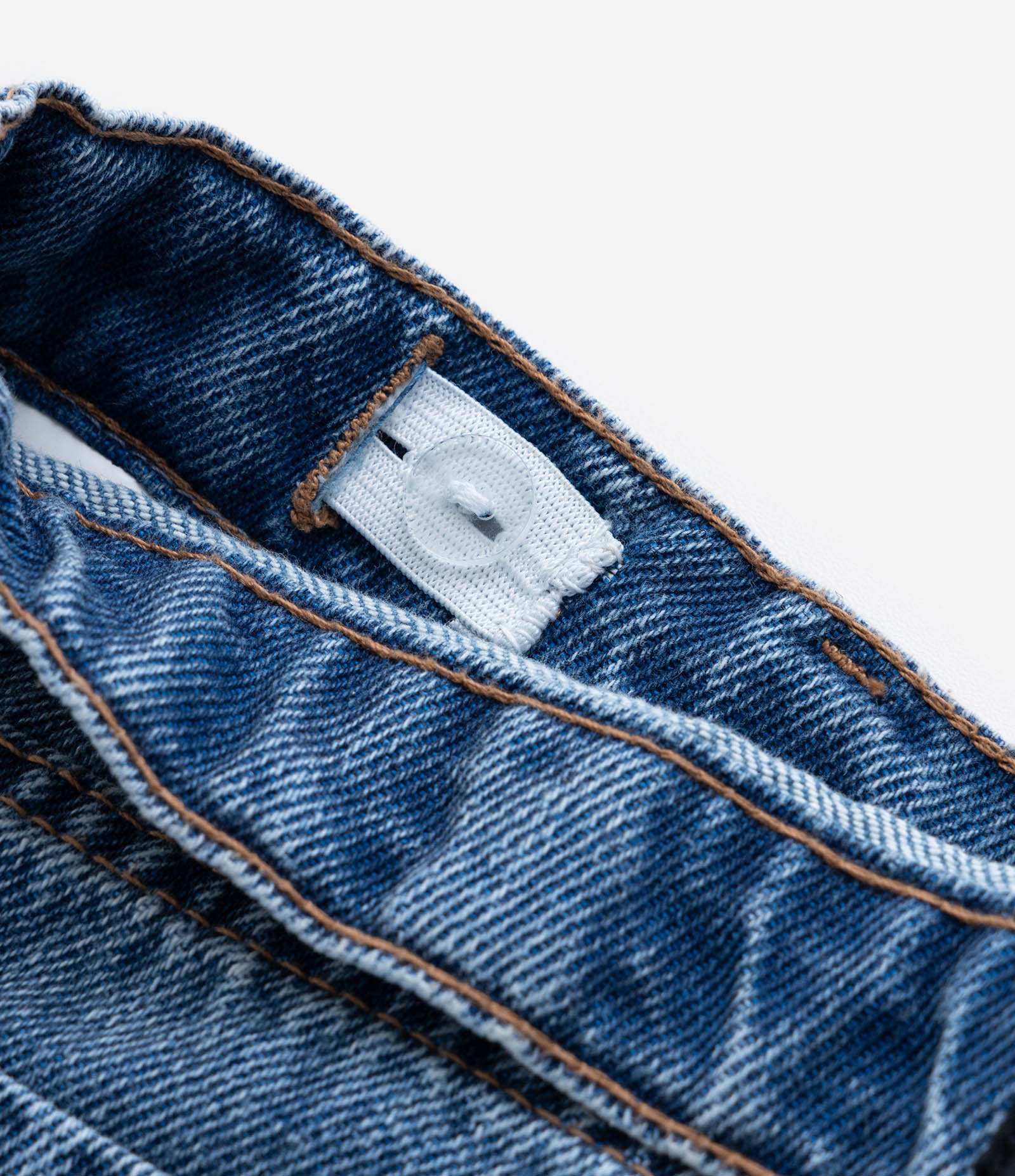 Calça Baggy Jeans Infantil - Tam 7 a 14 anos Azul 5