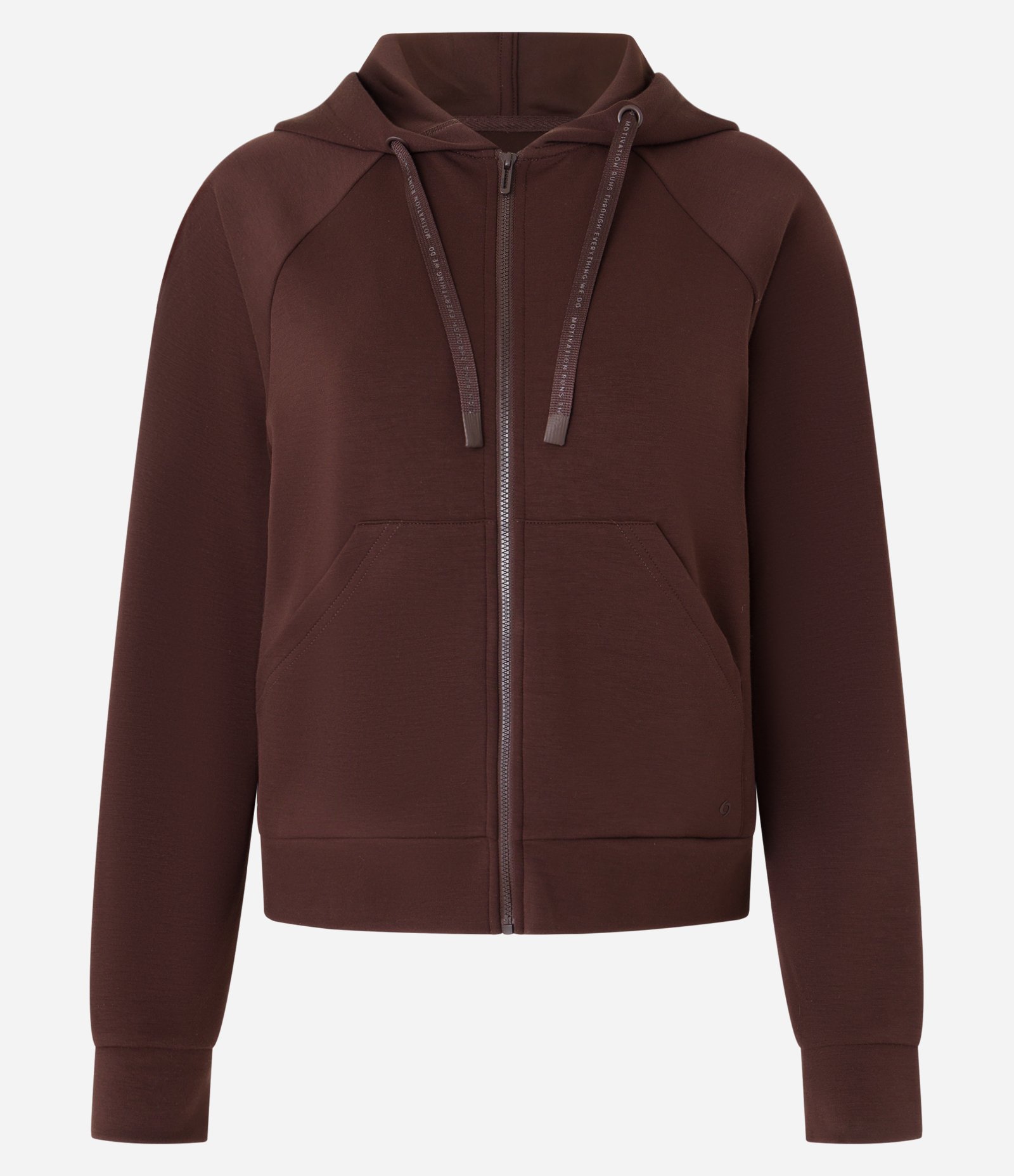 Jaqueta Esportiva em Modal com Capuz Marrom 5