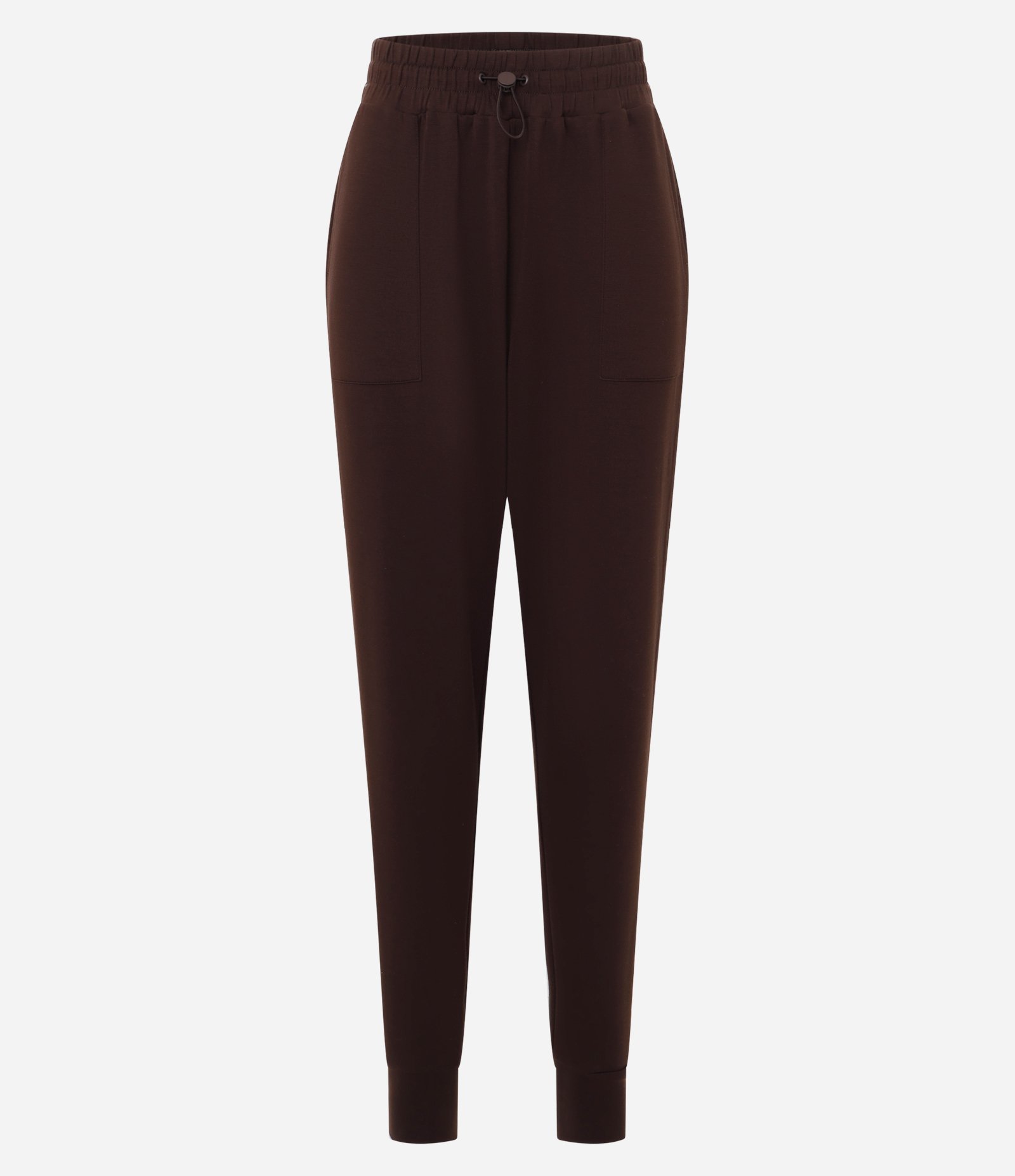 Calça Jogger em Microfibra com Cós Elástico Marrom 5
