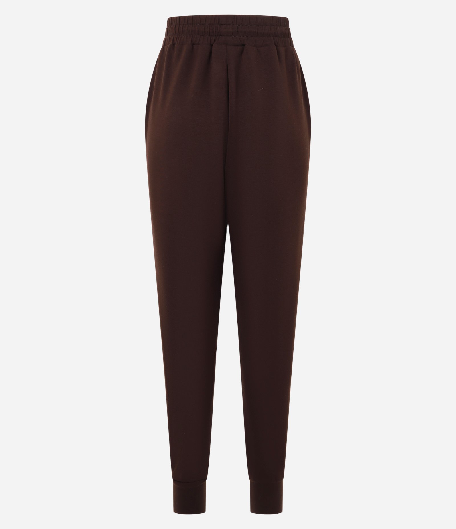 Calça Jogger em Microfibra com Cós Elástico Marrom 6