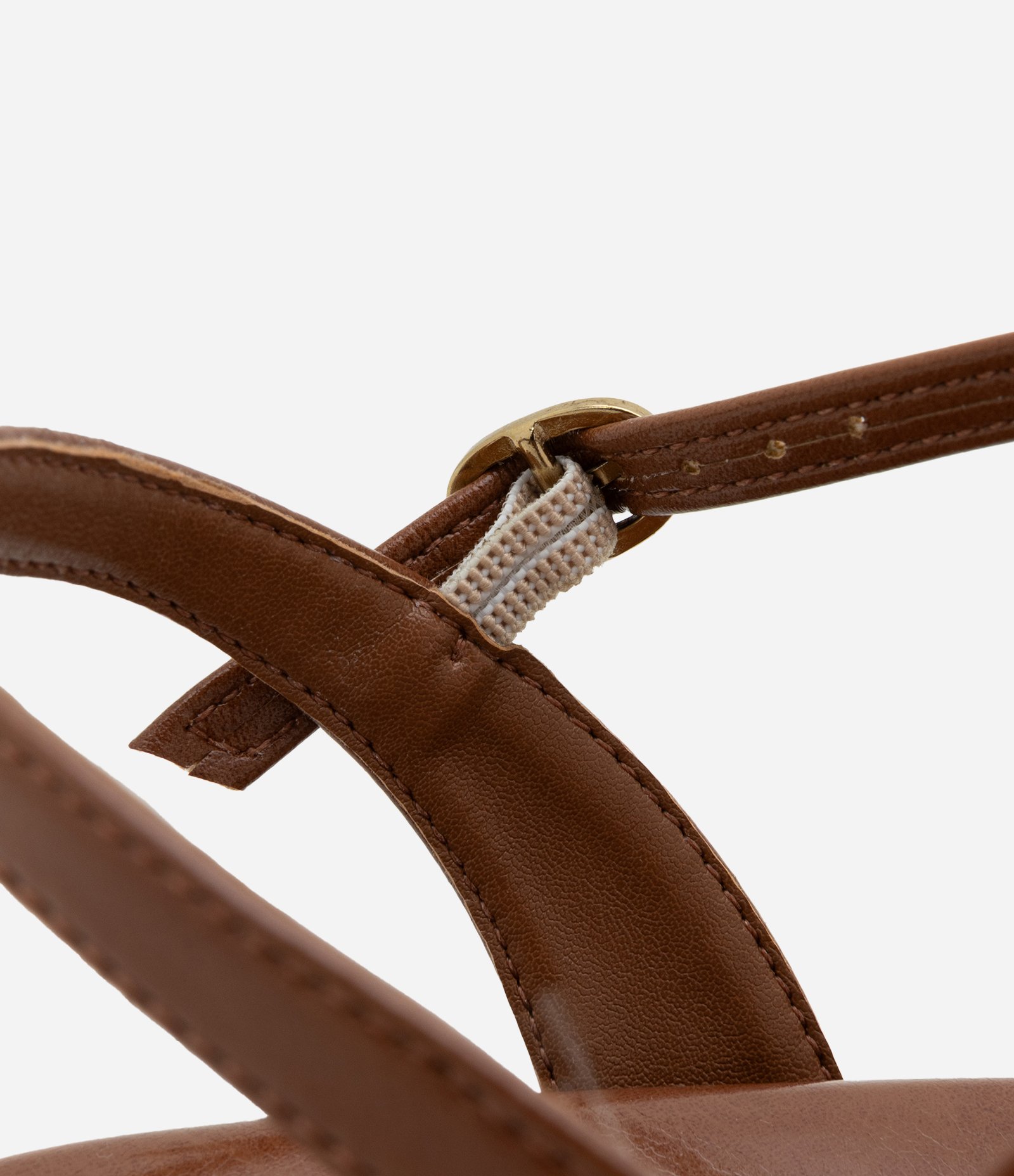 Rasteira com Laço e Detalhe Contrastante Marrom 4
