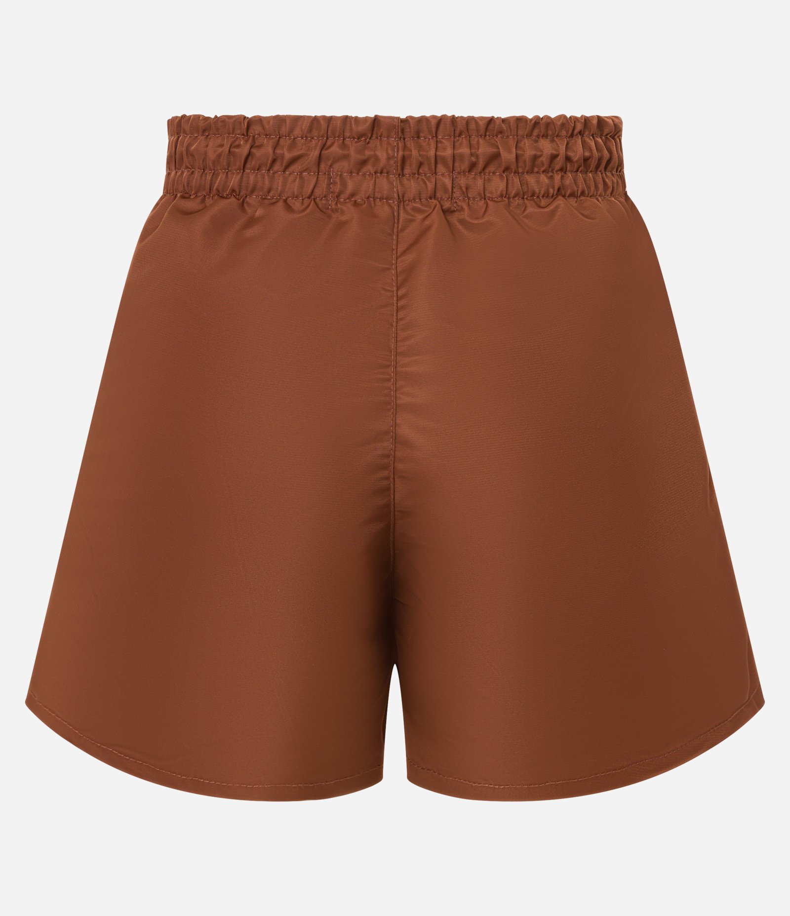 Short Runner com Cós Elástico e Cordão Marrom 6
