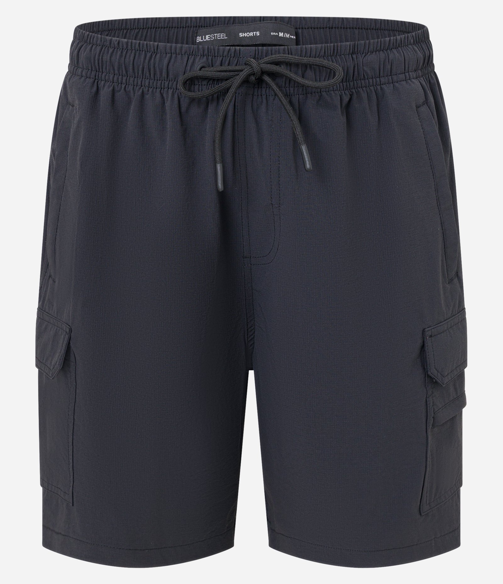 Bermuda em Poliamida com Bolso Cargo Preto 6