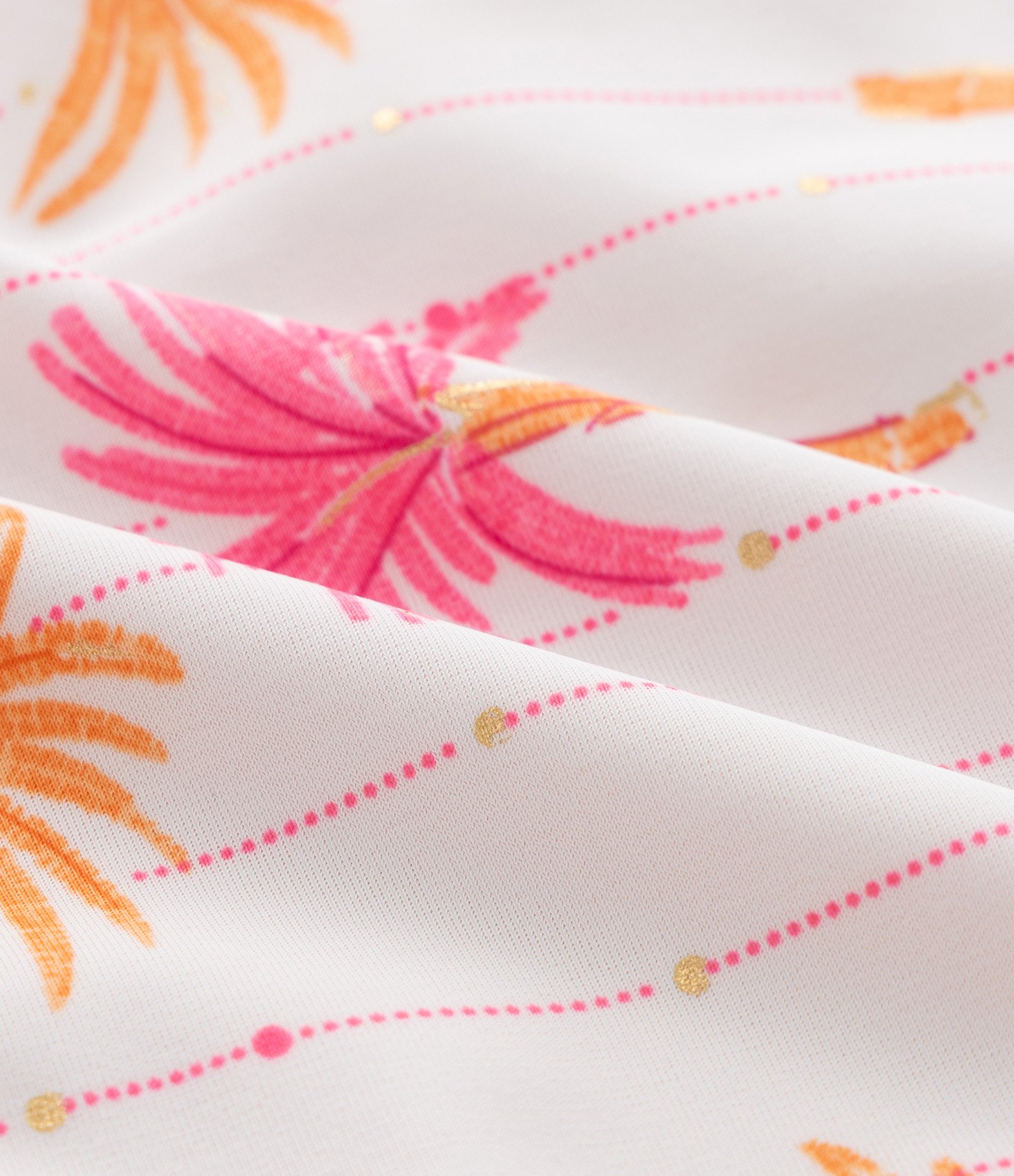 Biquini Infantil em Microfibra com Estampa Tropical - Tam 5 a 14 Anos Branco 9