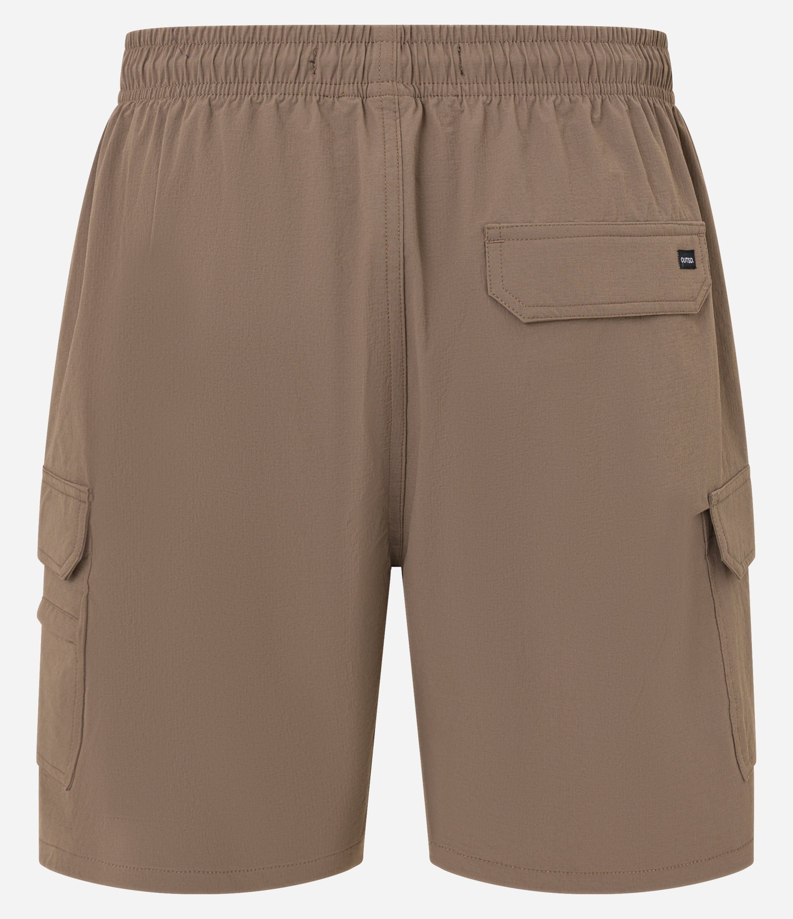 Bermuda em Poliamida com Bolso Cargo Marrom 6