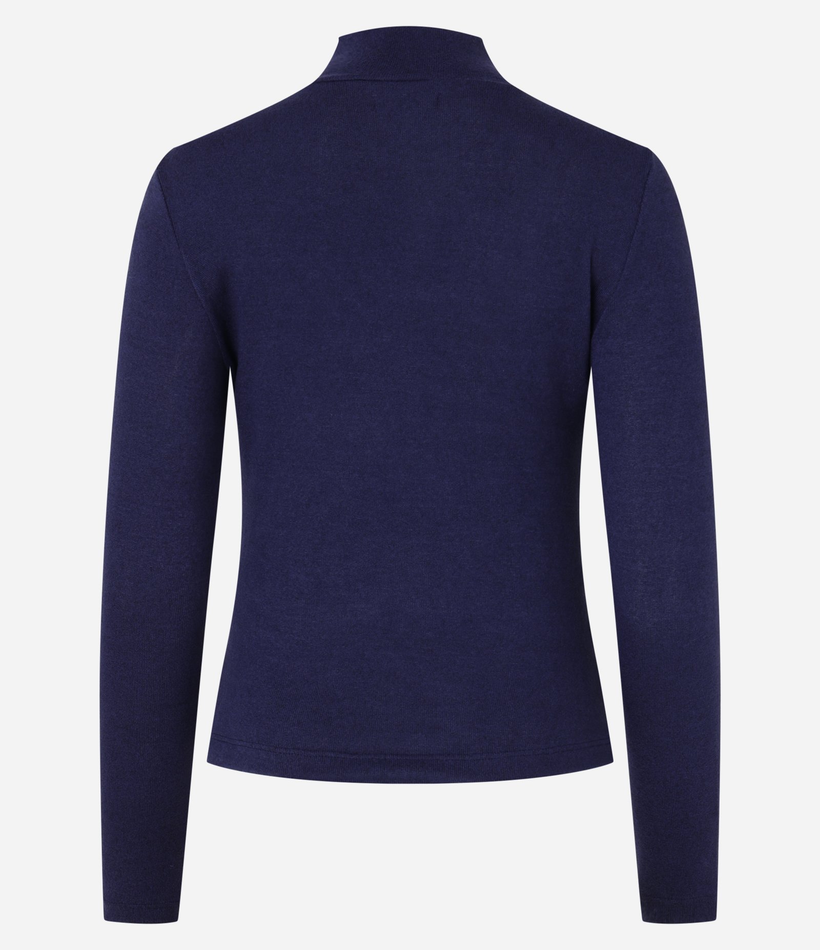 Blusa Texturizada com Gola Alta e Manga longa Azul 7