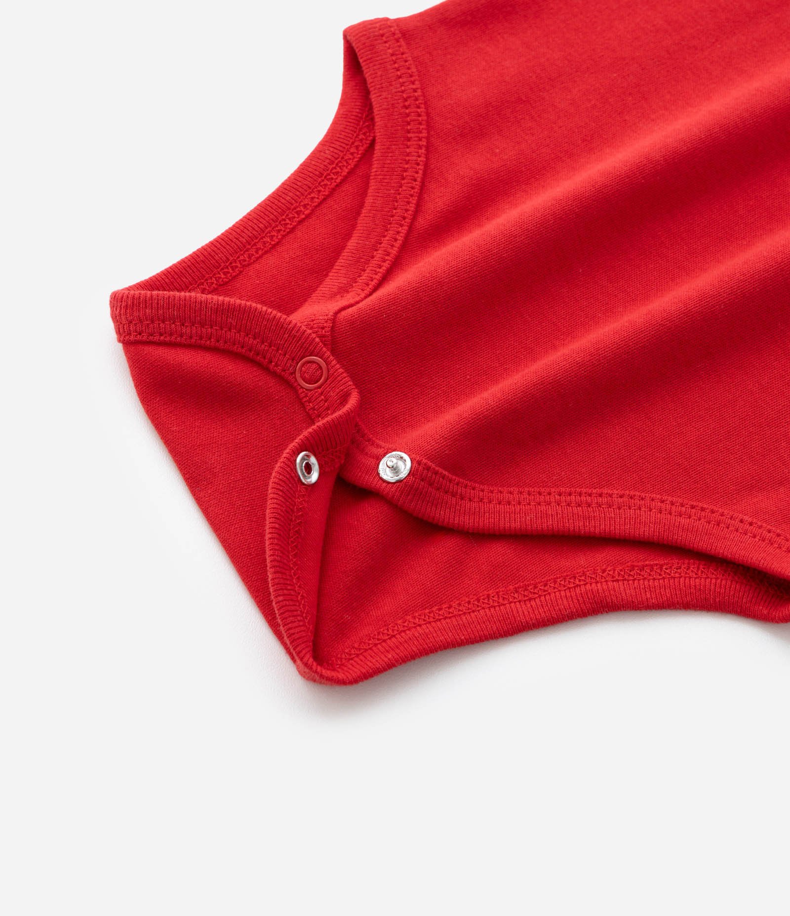 Body Infantil com Babado de Broderie - Tam 0 a 24 Meses Vermelho 7