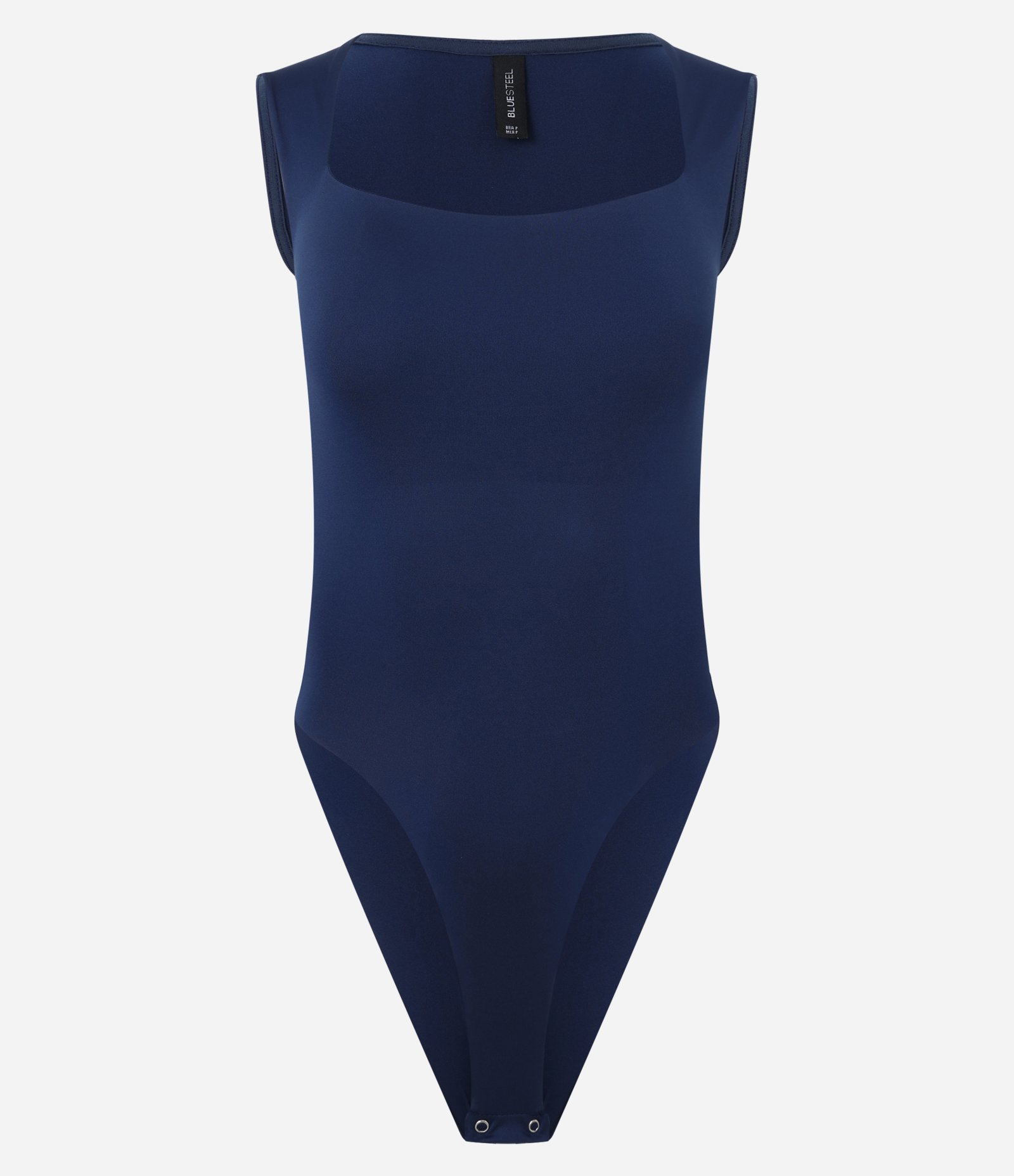 Body em Microfibra com Decote Quadrado Azul 4