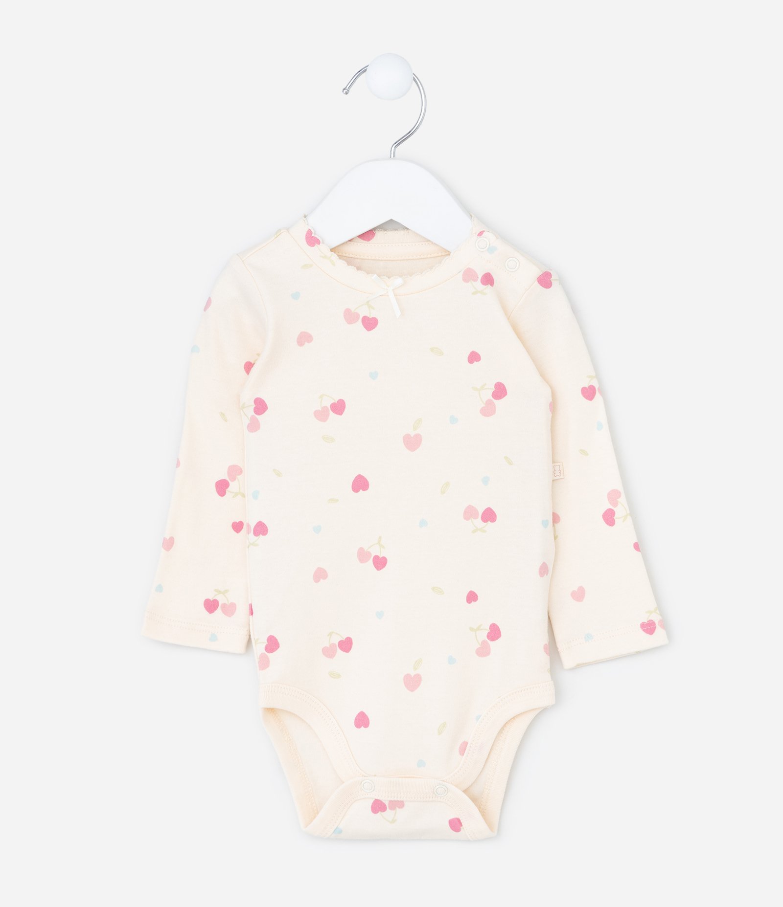 Conjunto Infantil com Estampa de Cereja - Tam RN a 18 meses Verde 3