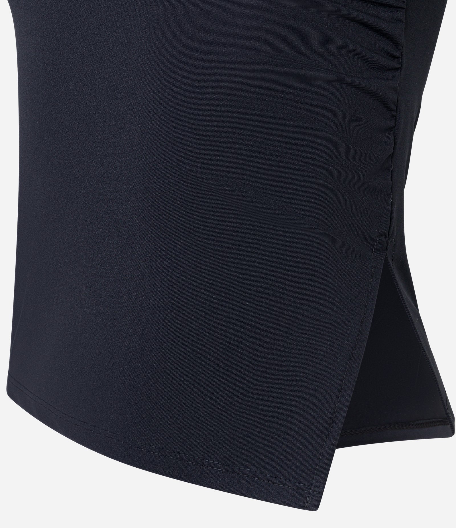 Blusa em Microfibra com Drapeado e Fenda na Barra Preto 5