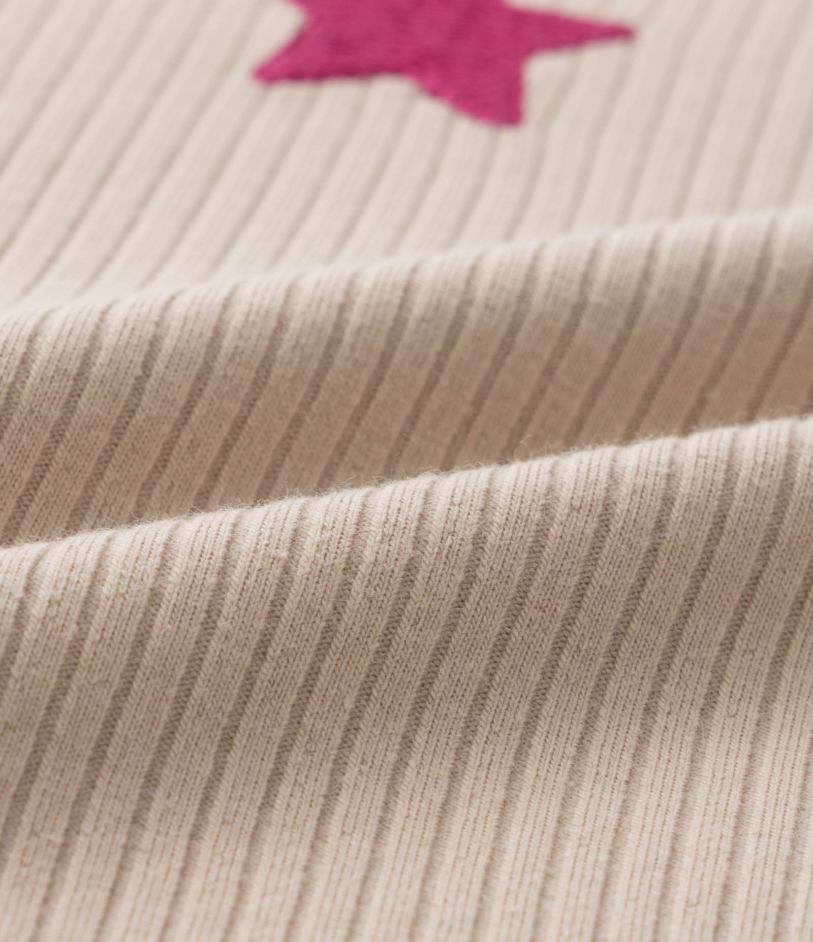 Camiseta Infantil Canelada com Listra e Laços na Manga - Tam 5 14 Anos Bege 3